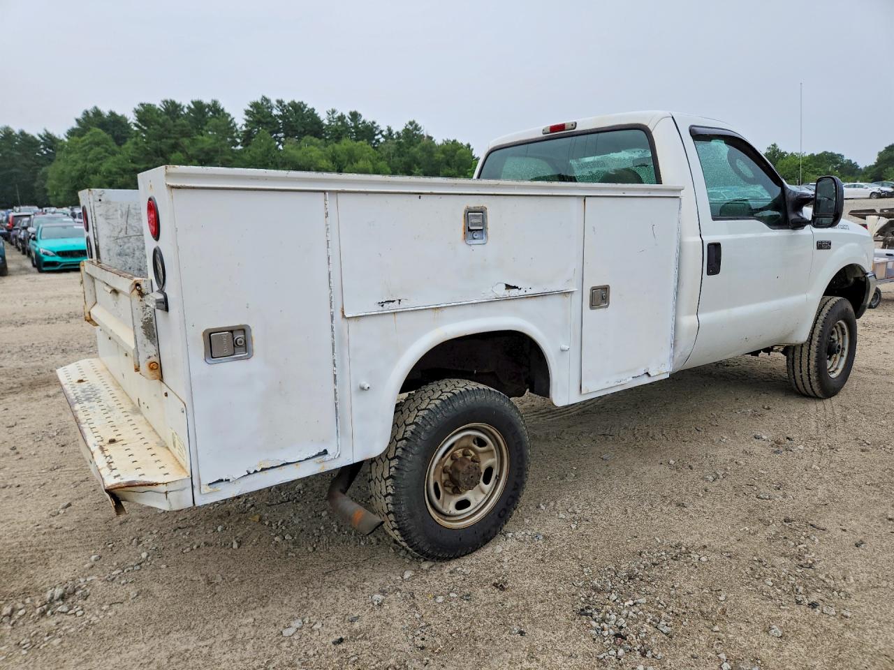2004 Ford F250 Super Duty White vin: 1FTNF21L74ED93643