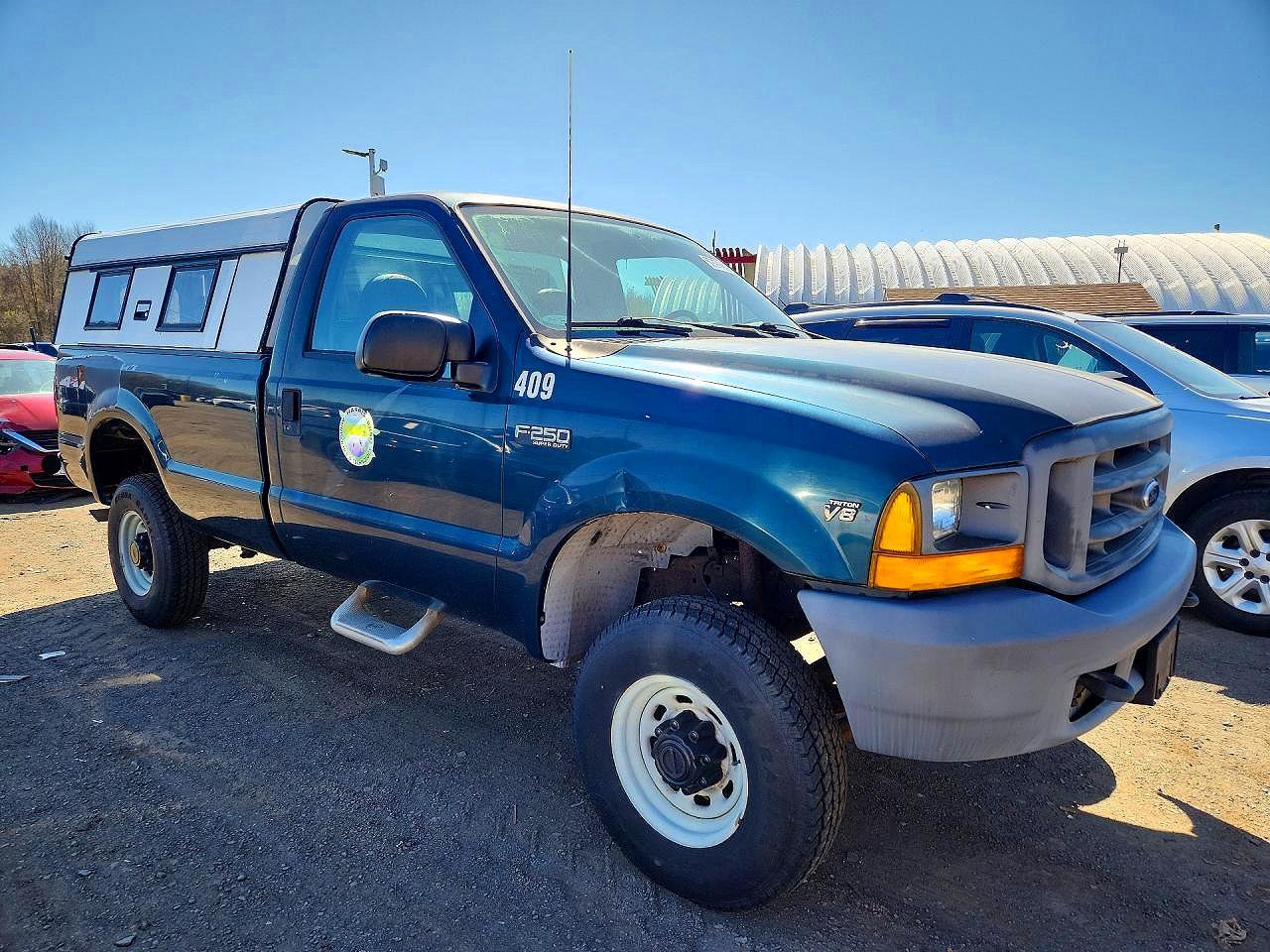 1999 Ford F250 Super Duty Green vin: 1FTNF21L8XED31799