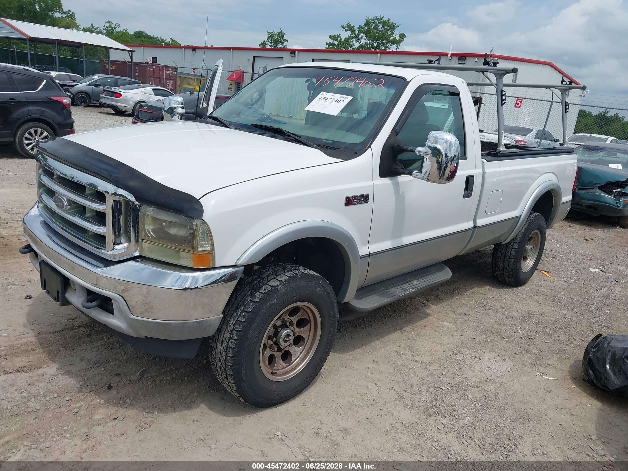 2001 Ford F-250   White vin: 1FTNF21L91EC06415