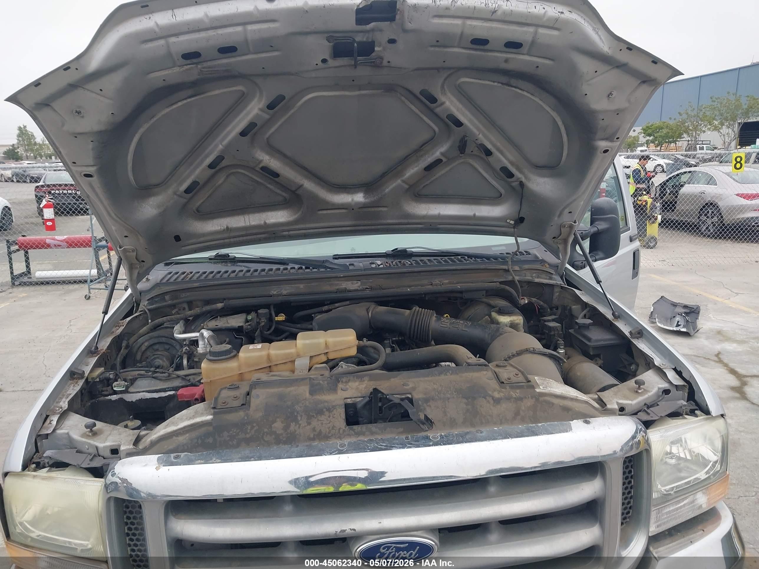 2004 Ford F-250 Gray vin: 1FTNF21L94EB05198