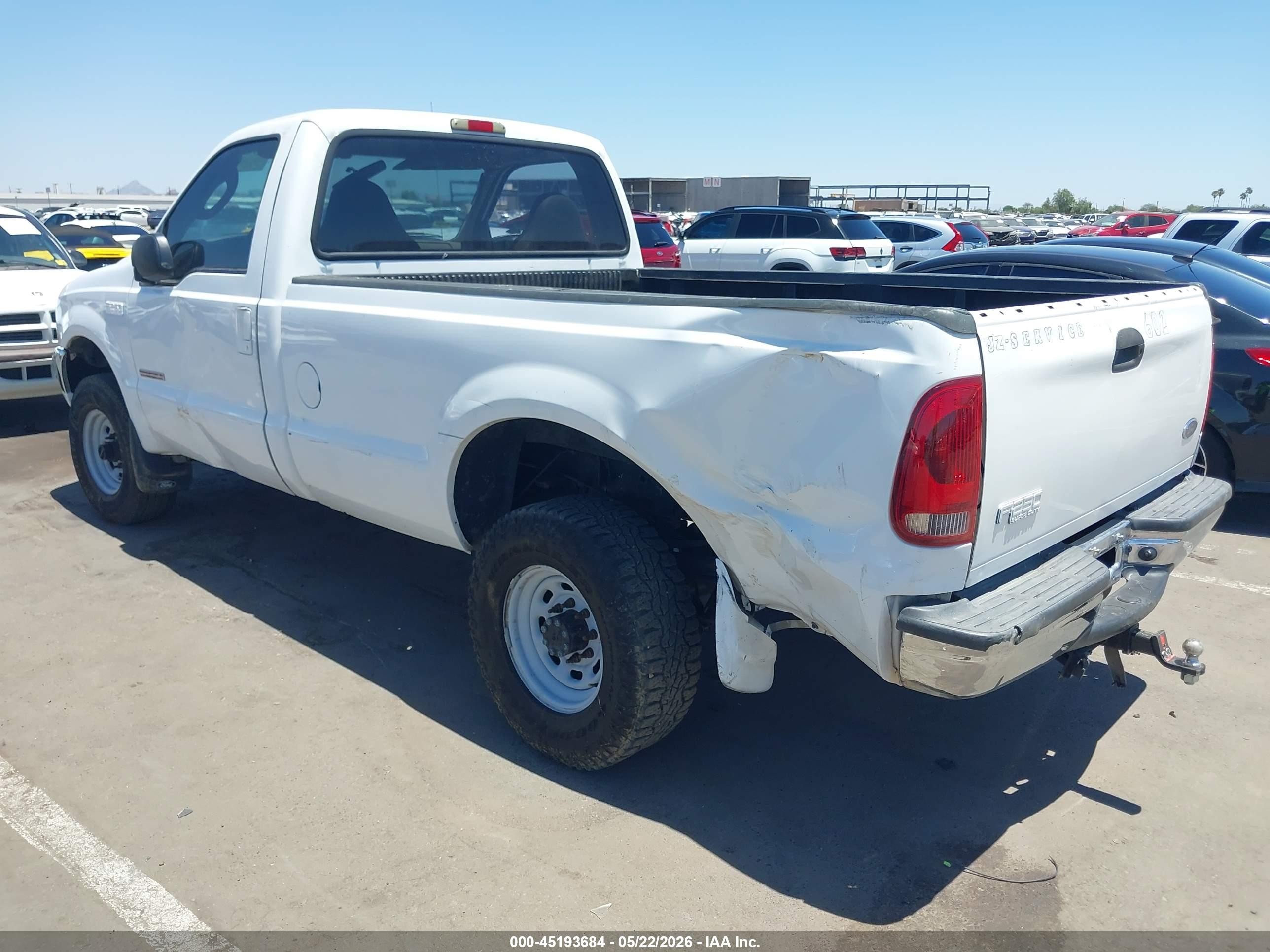 2004 Ford F-250 Xl/xlt White vin: 1FTNF21P74EB65998