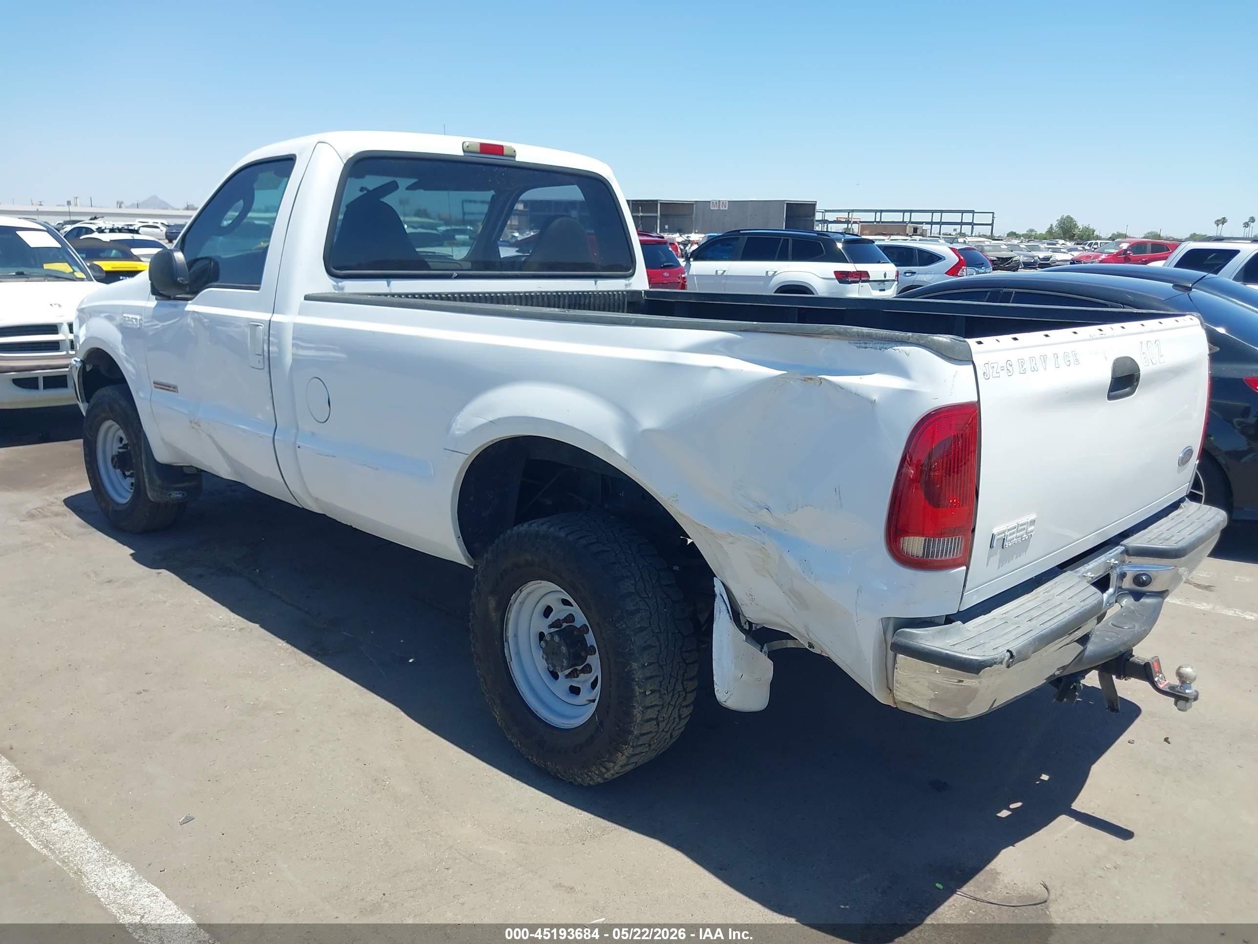 2004 Ford F-250 Xl/xlt White vin: 1FTNF21P74EB65998