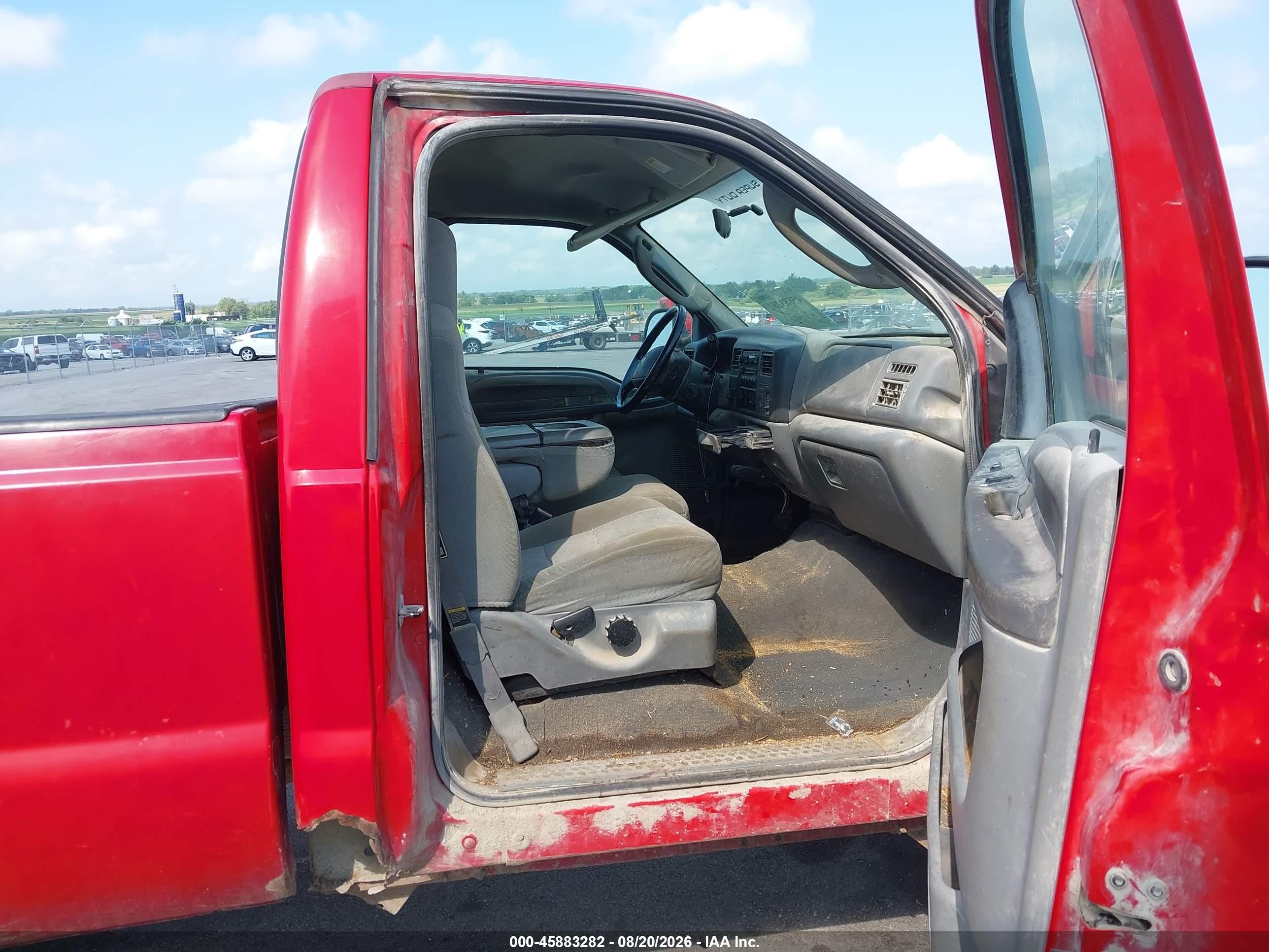 2004 Ford F-250 Xl/xlt Red vin: 1FTNF21S34EA79947