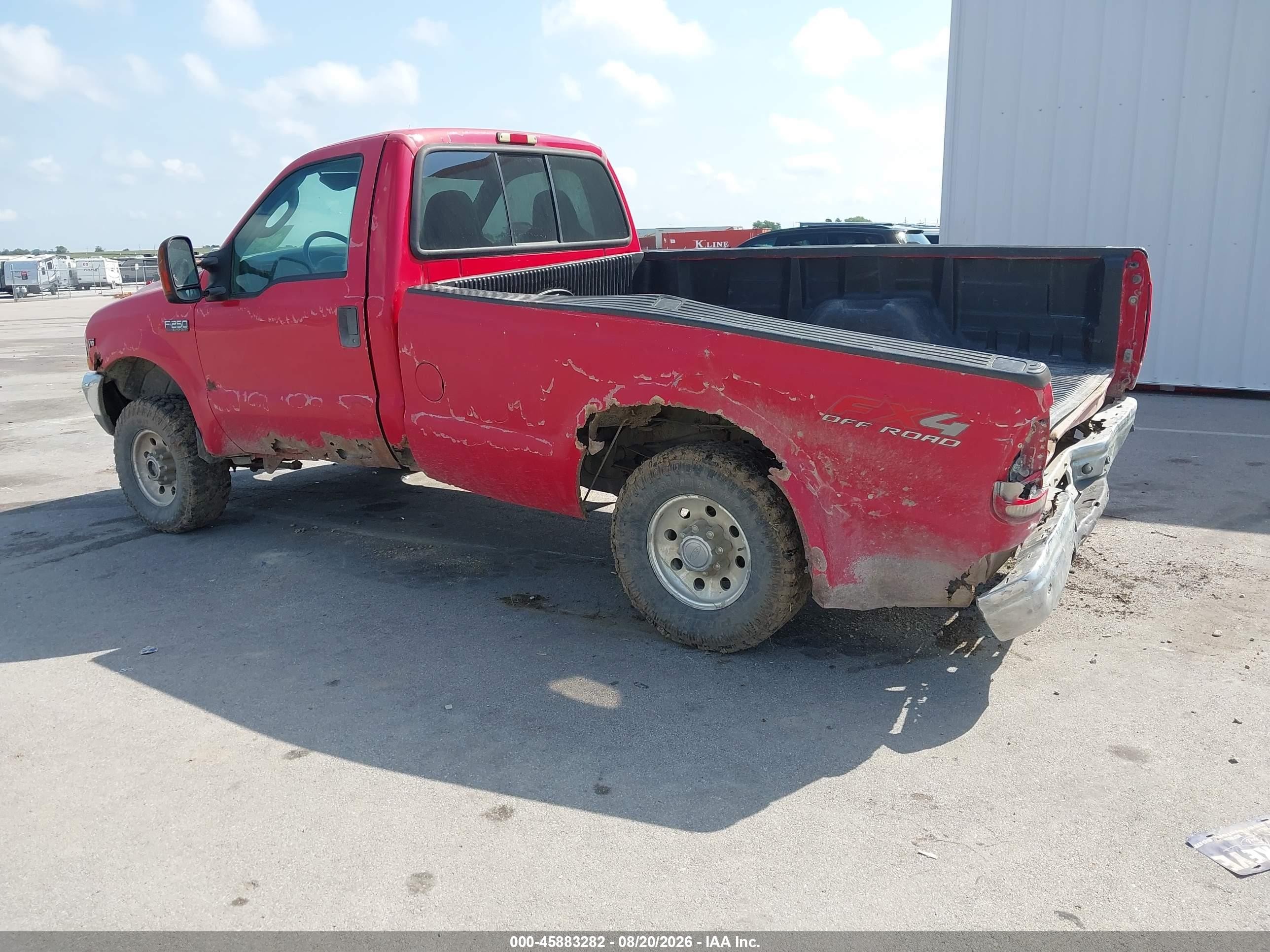 2004 Ford F-250 Xl/xlt Red vin: 1FTNF21S34EA79947
