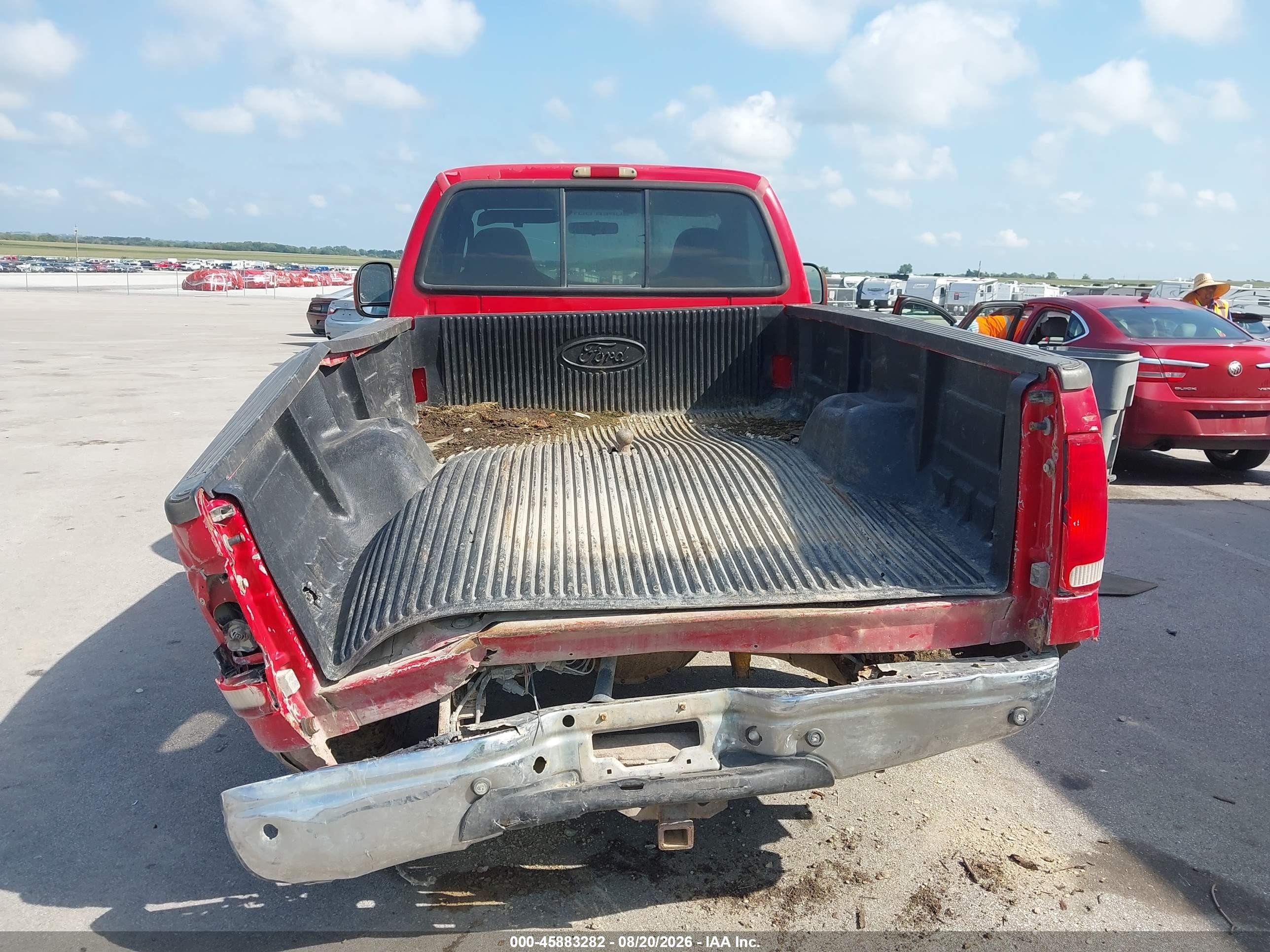 2004 Ford F-250 Xl/xlt Red vin: 1FTNF21S34EA79947