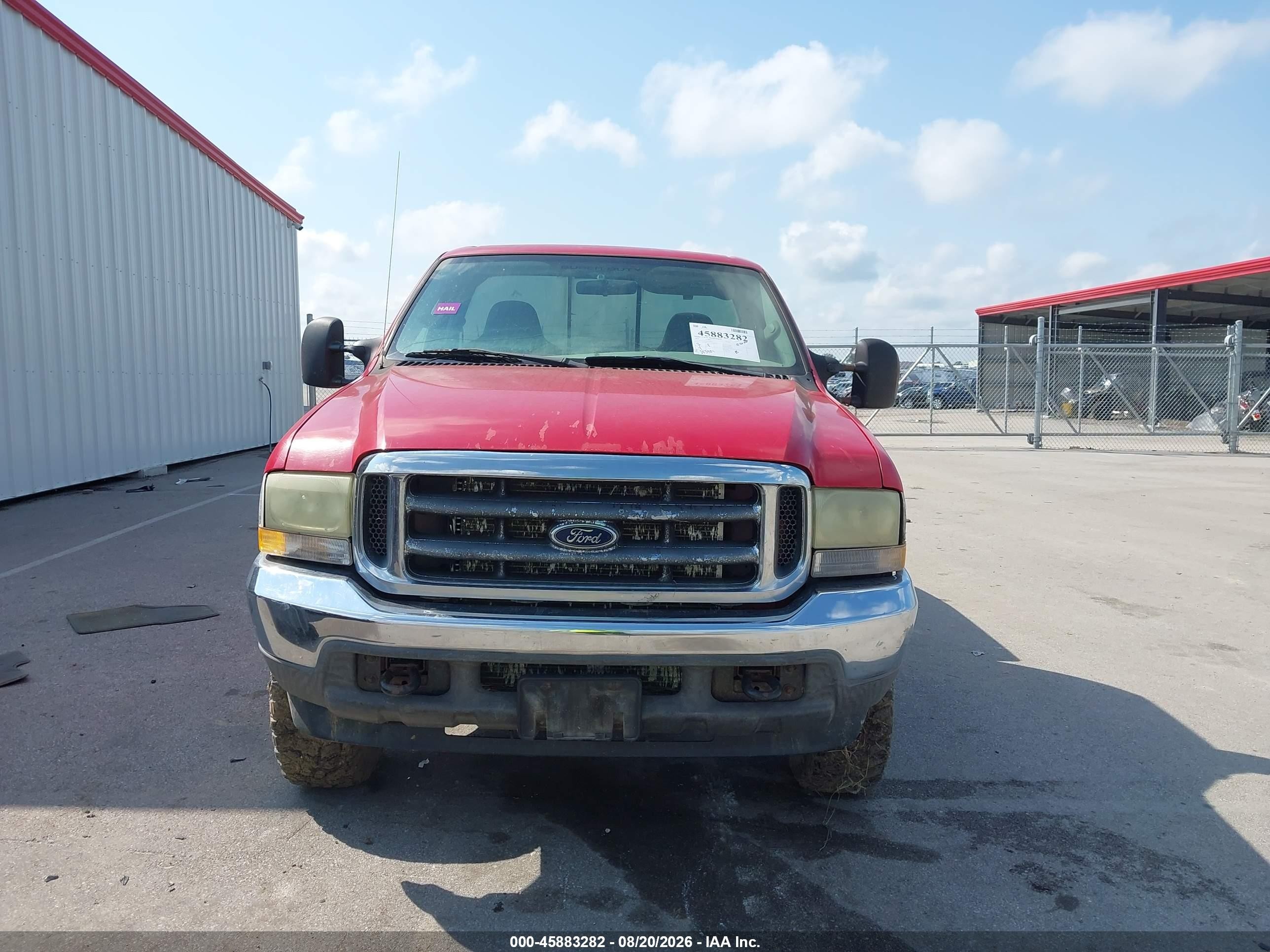 2004 Ford F-250 Xl/xlt Red vin: 1FTNF21S34EA79947