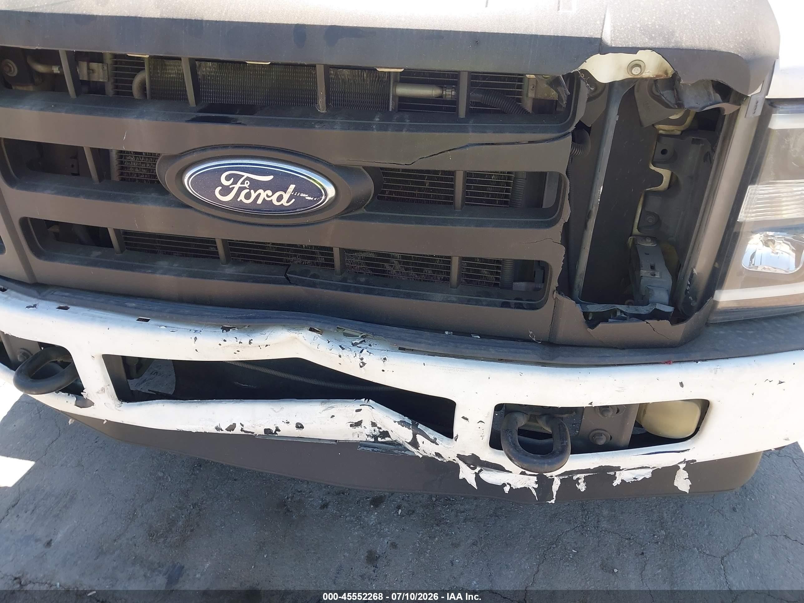 2010 Ford F-250 Xl/xlt White vin: 1FTNF2A52AEA06056