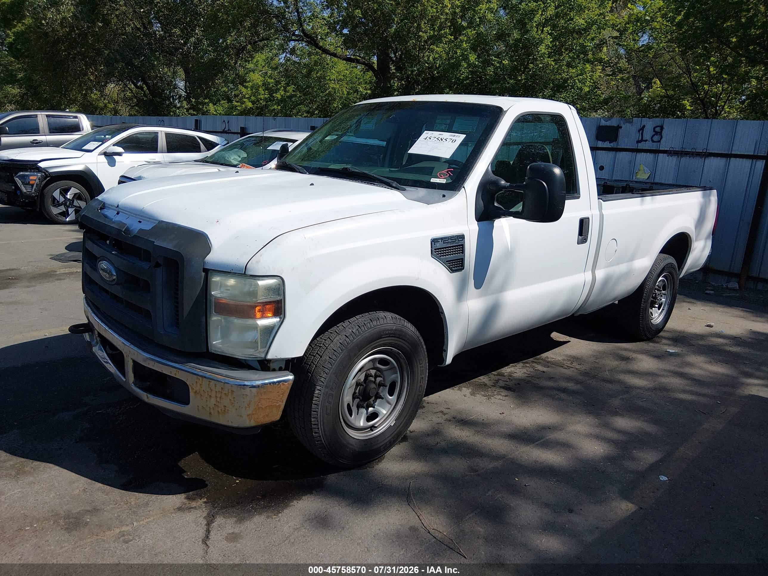 2010 Ford Super Duty F-250 Srw Xl/xlt White vin: 1FTNF2A55AEA78966