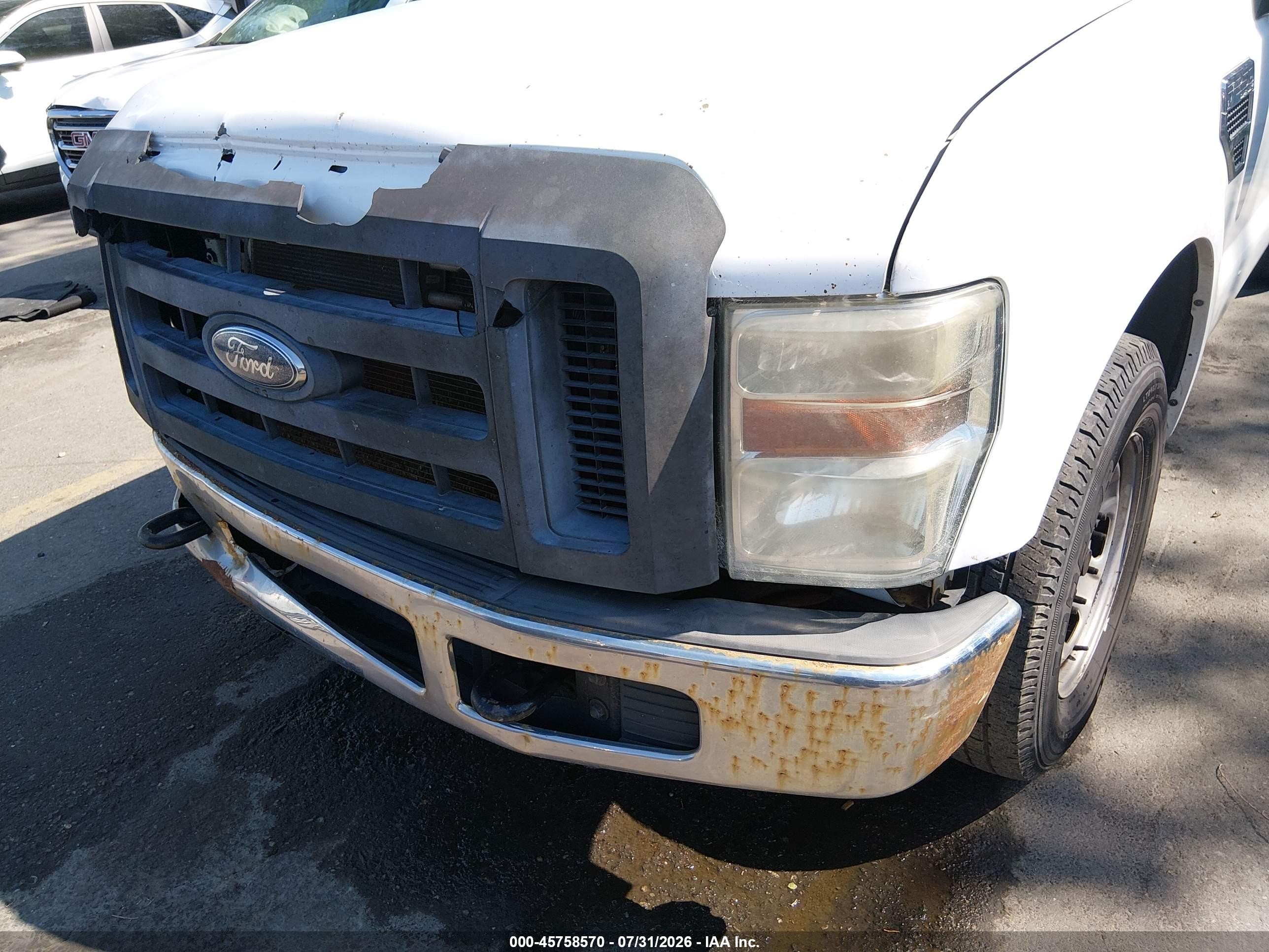 2010 Ford Super Duty F-250 Srw Xl/xlt White vin: 1FTNF2A55AEA78966