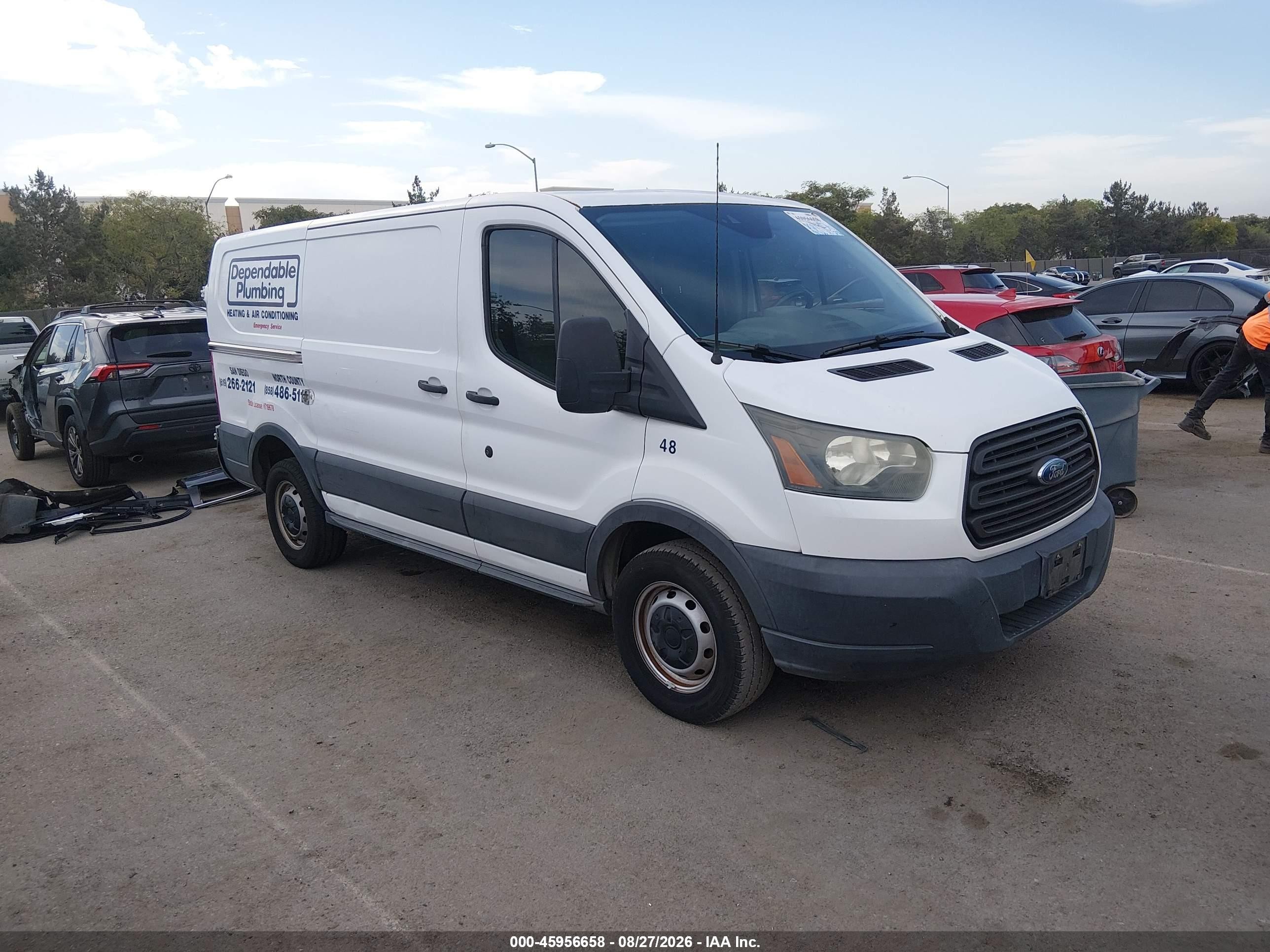 2015 Ford Transit-250   White vin: 1FTNR1YM7FKA44034