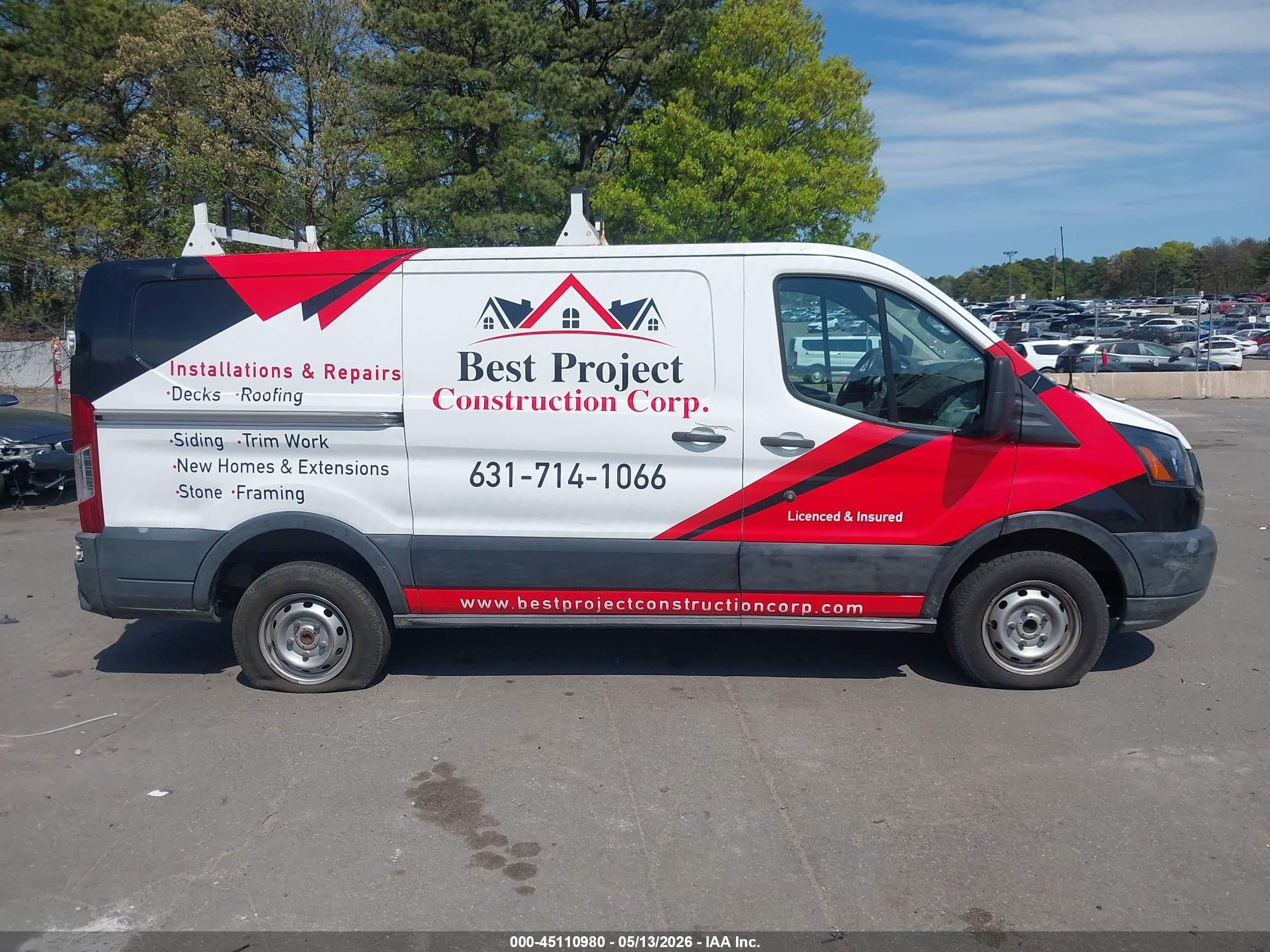 2015 Ford Transit-250 White vin: 1FTNR1YM7FKA92892