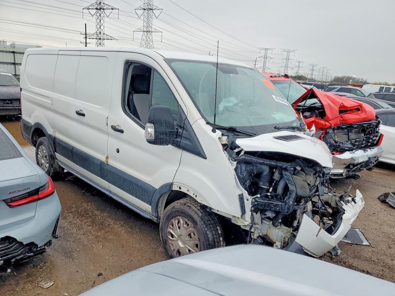 2015 Ford Transit T-250 White vin: 1FTNR1ZG6FKA74070