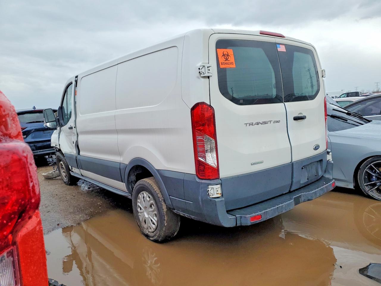 2015 Ford Transit T-250 White vin: 1FTNR1ZG6FKA74070