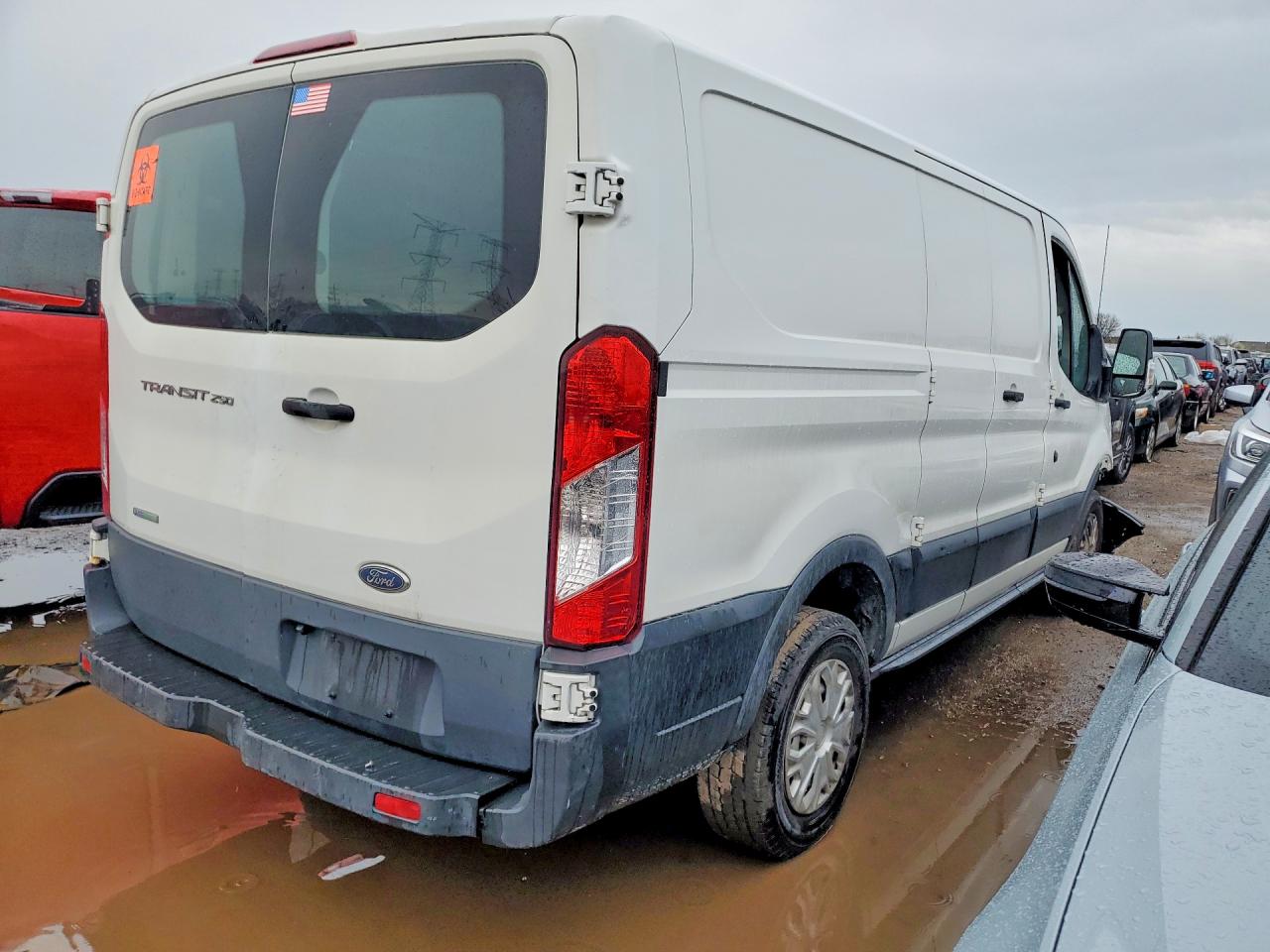 2015 Ford Transit T-250 White vin: 1FTNR1ZG6FKA74070