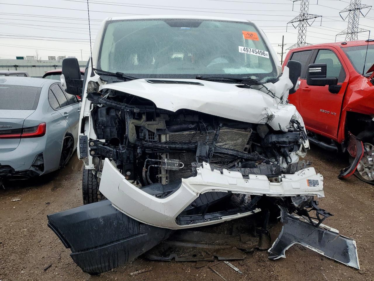 2015 Ford Transit T-250 White vin: 1FTNR1ZG6FKA74070
