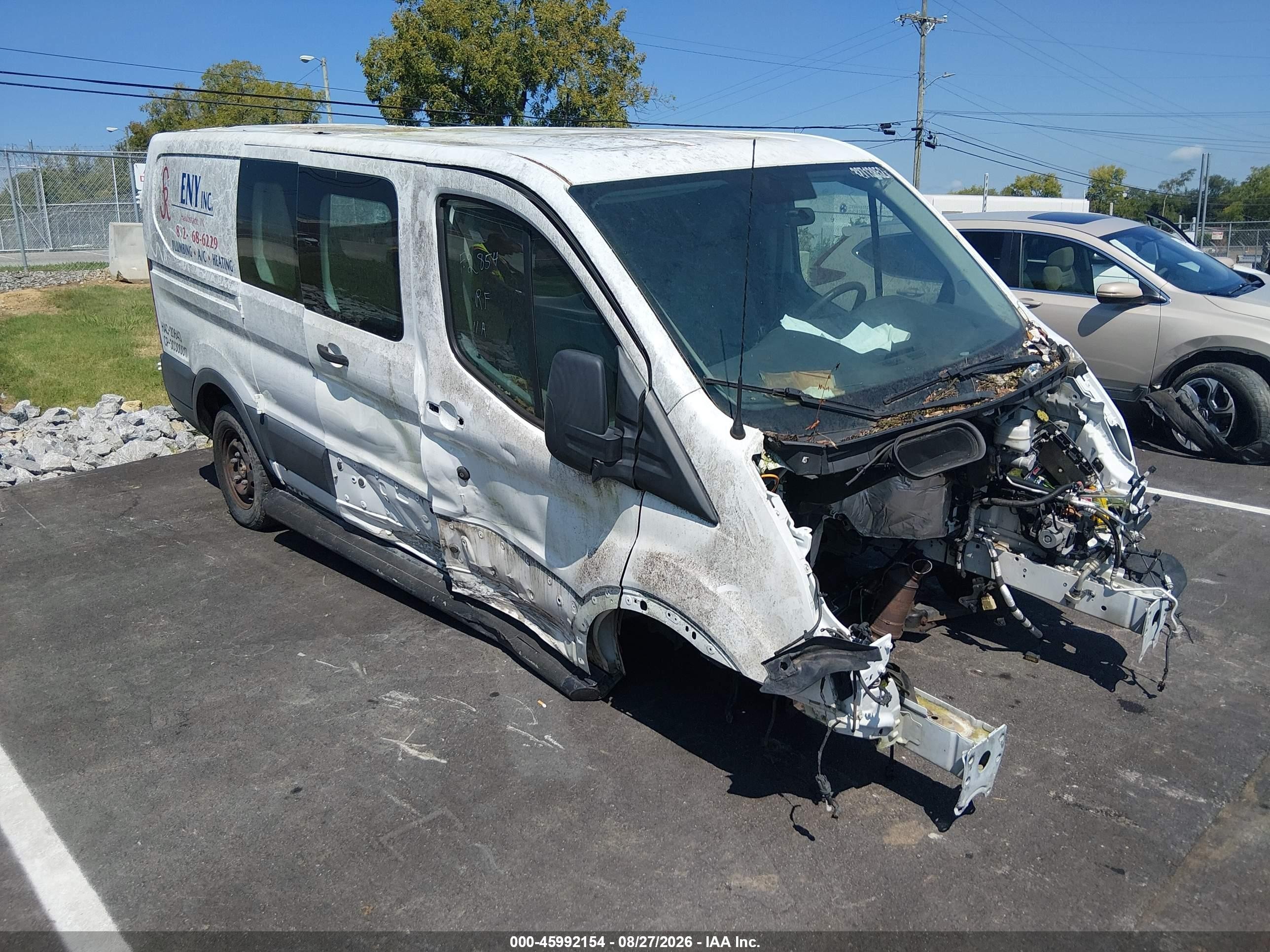 2015 Ford Transit-250   White vin: 1FTNR1ZM7FKA56280