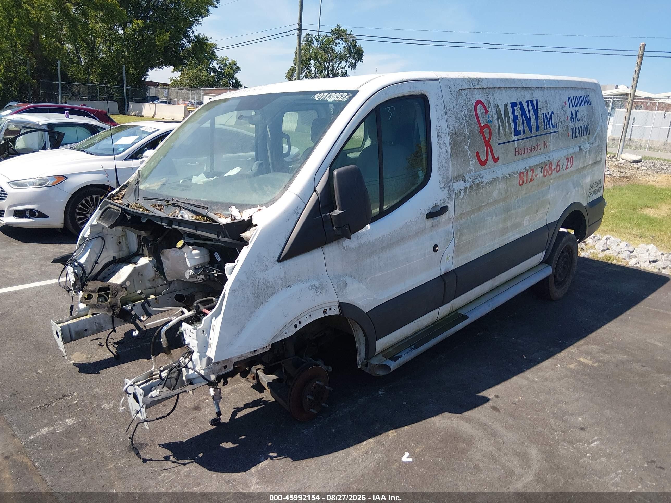 2015 Ford Transit-250   White vin: 1FTNR1ZM7FKA56280