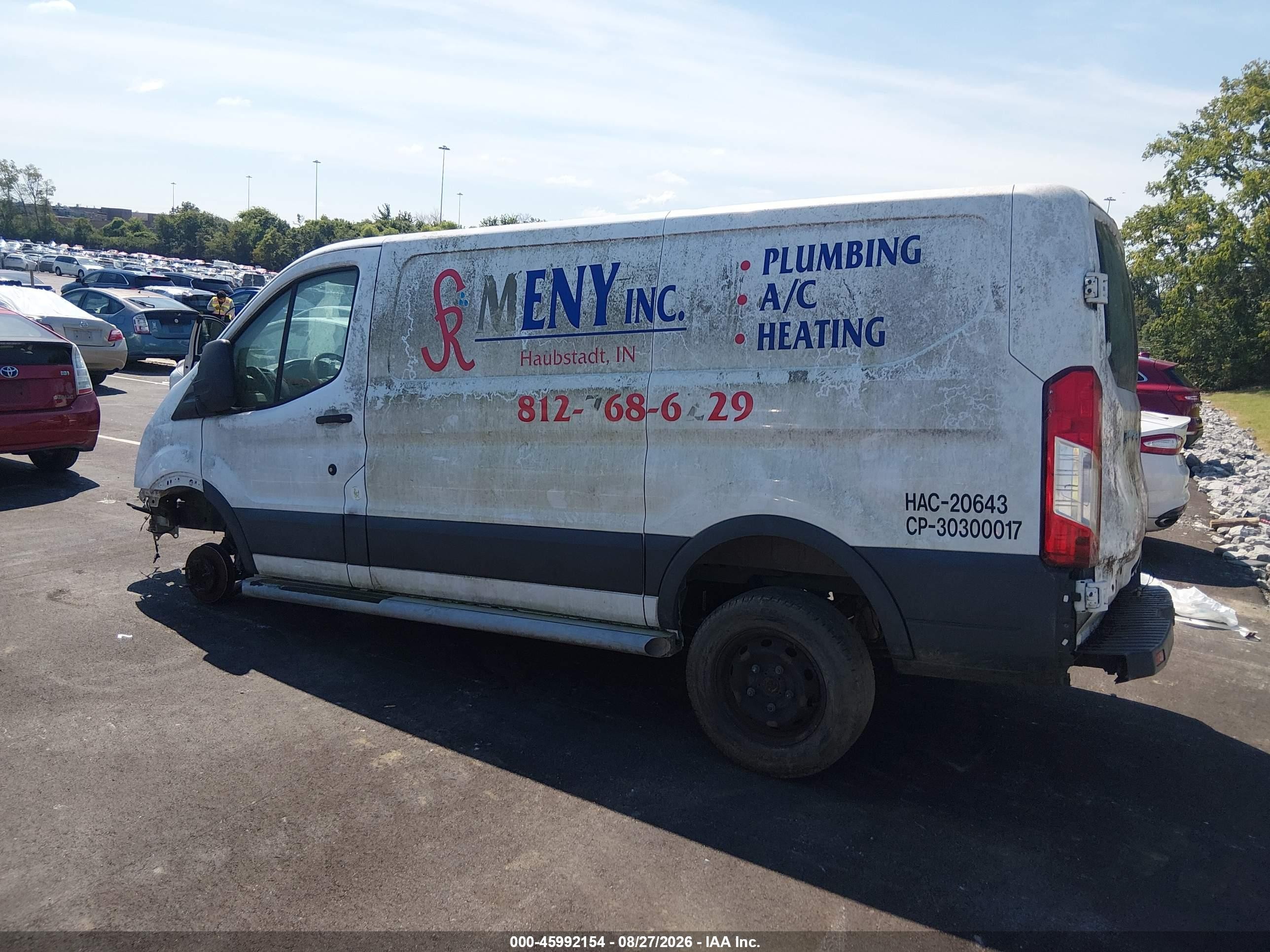 2015 Ford Transit-250   White vin: 1FTNR1ZM7FKA56280