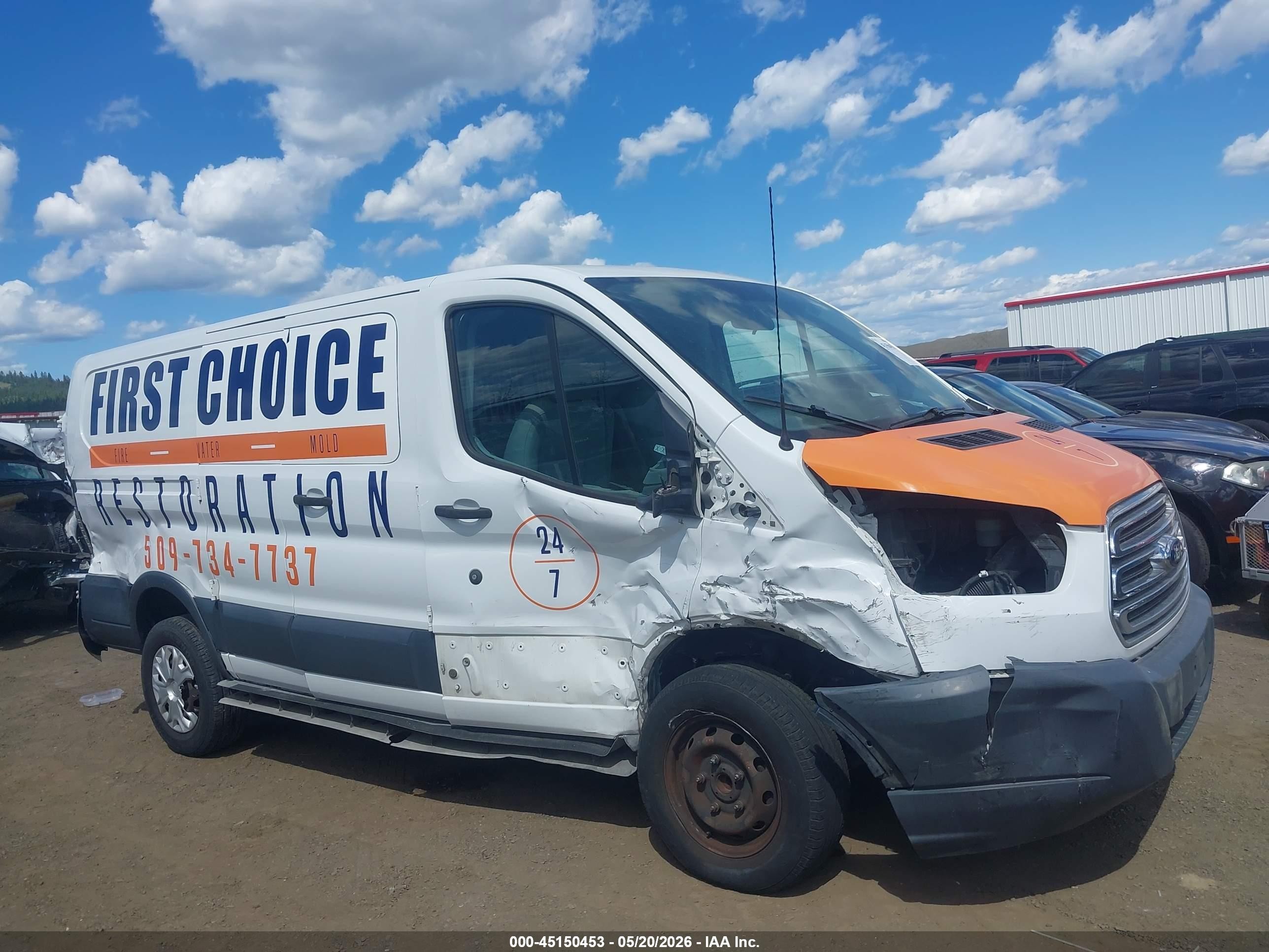 2015 Ford Transit-250   White vin: 1FTNR1ZM8FKA33865
