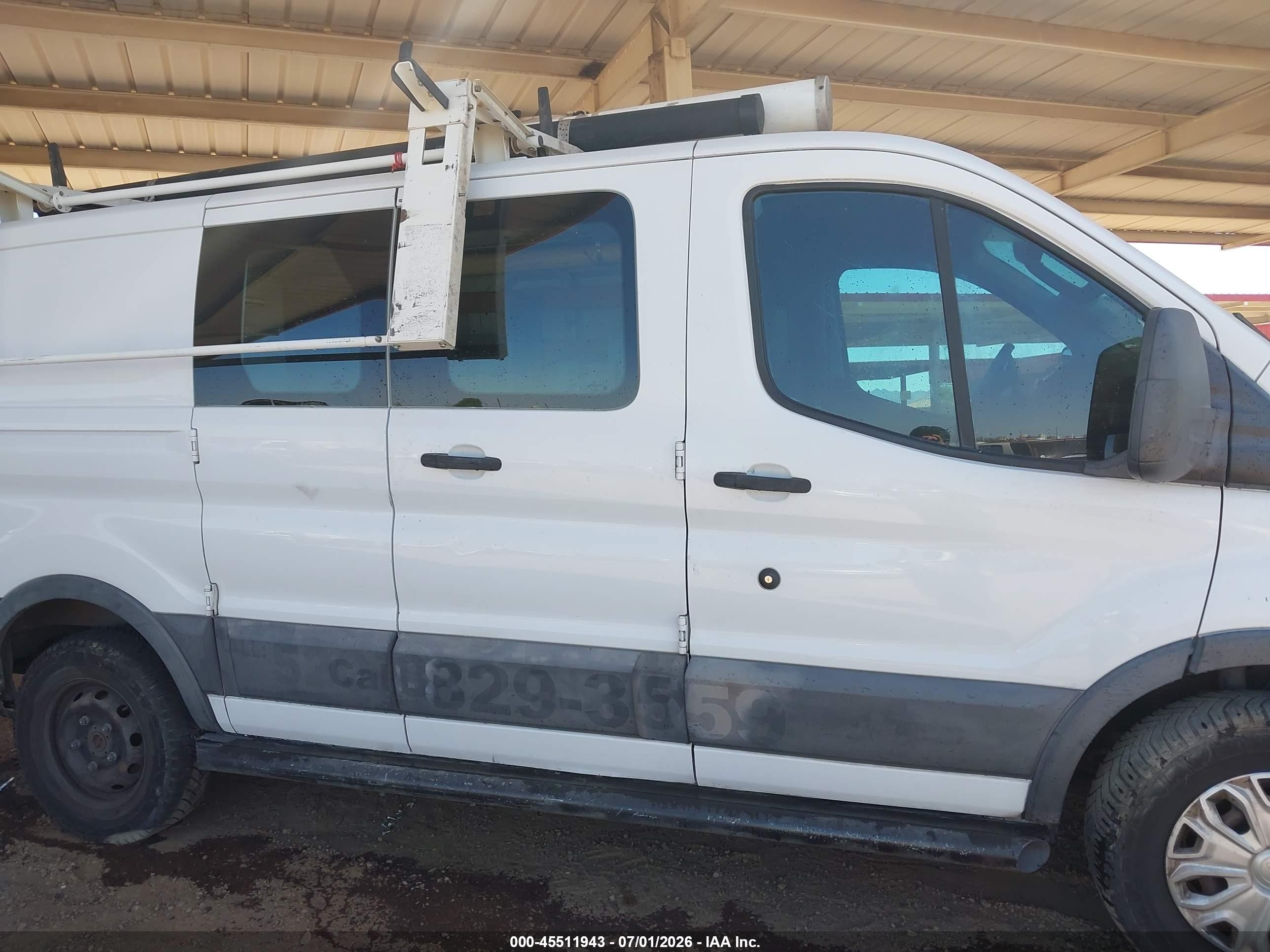 2015 Ford Transit-250   White vin: 1FTNR1ZMXFKA77902