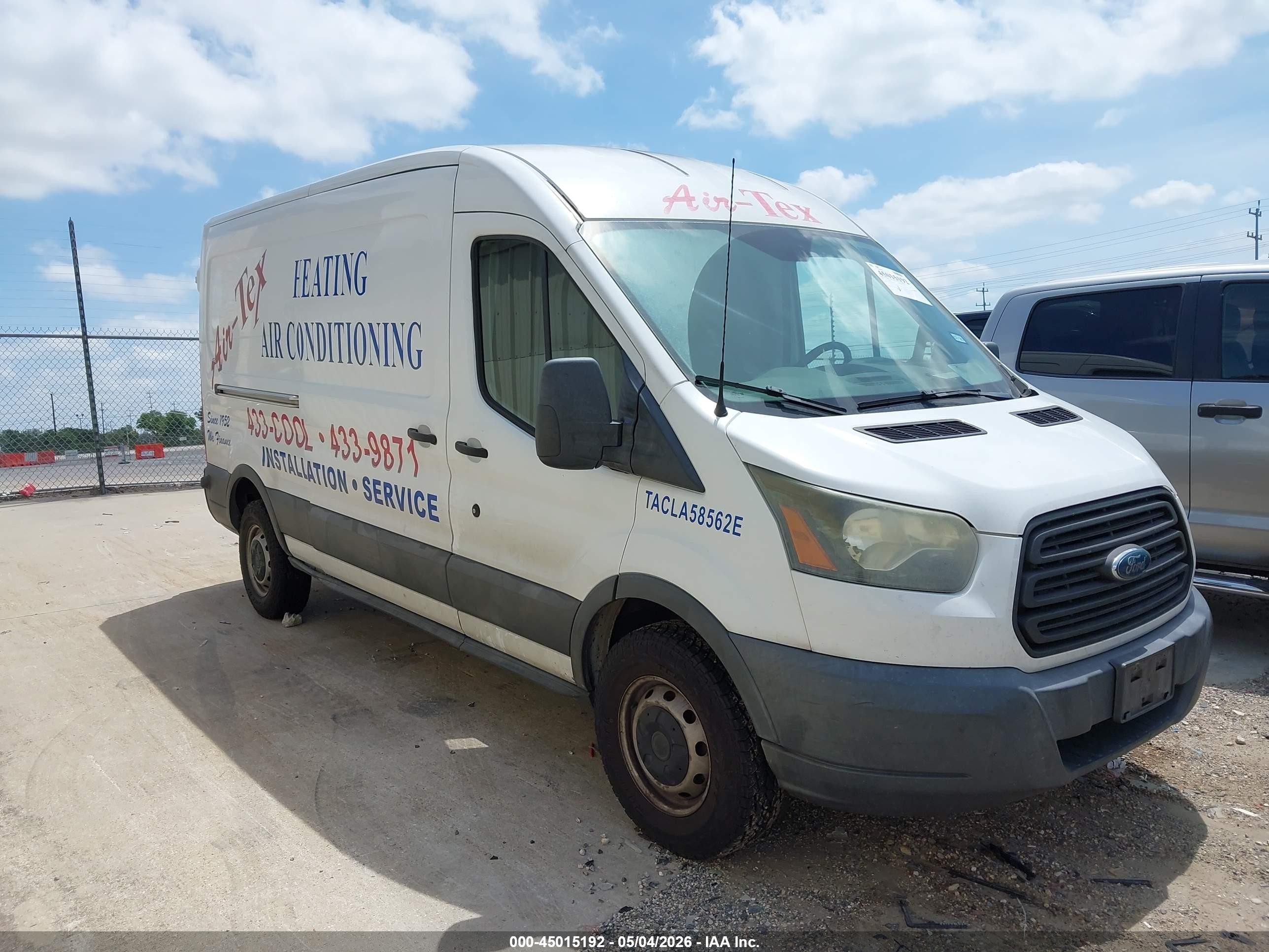 2015 Ford Transit-250   White vin: 1FTNR2CM1FKA58301