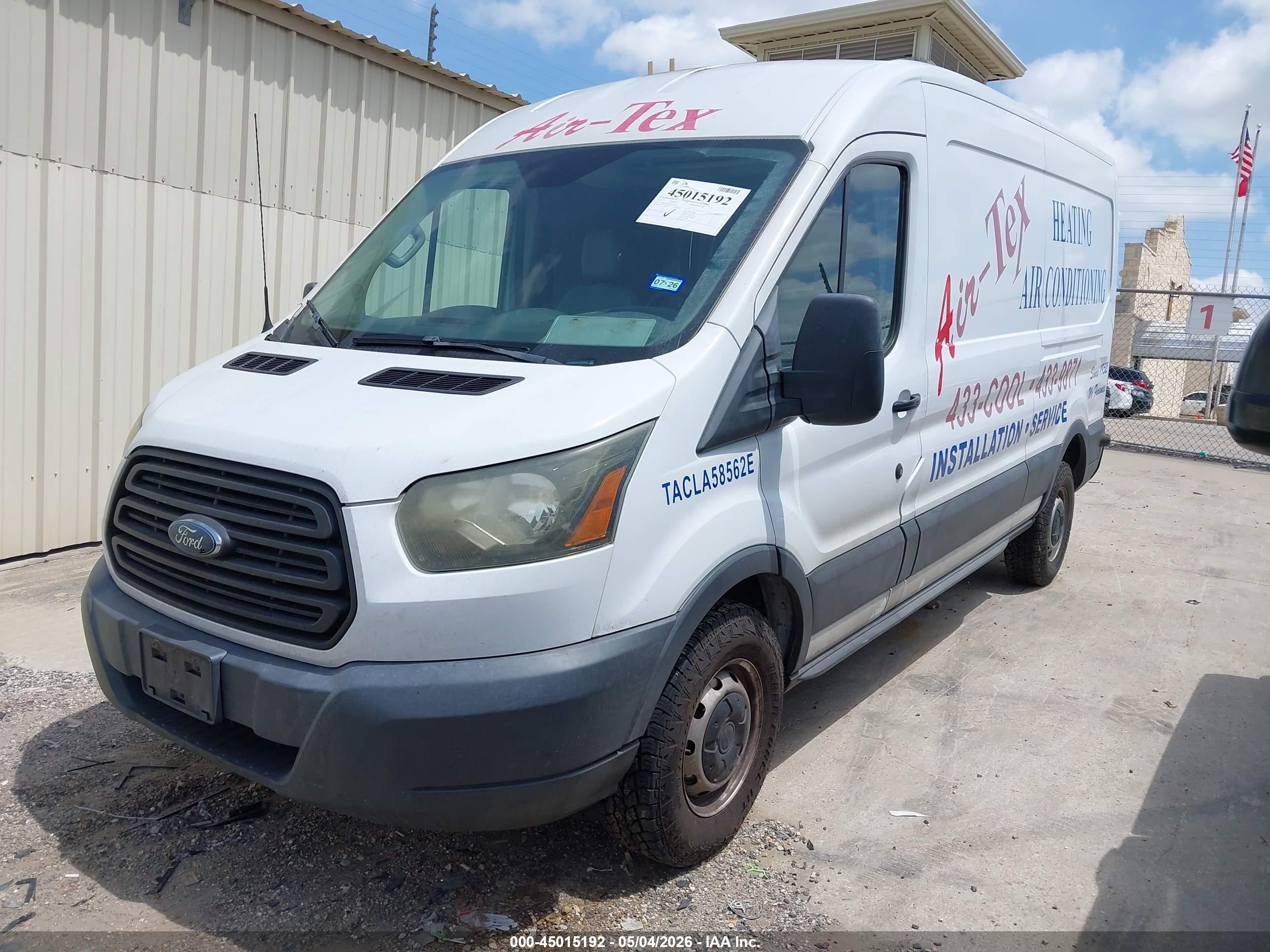 2015 Ford Transit-250   White vin: 1FTNR2CM1FKA58301