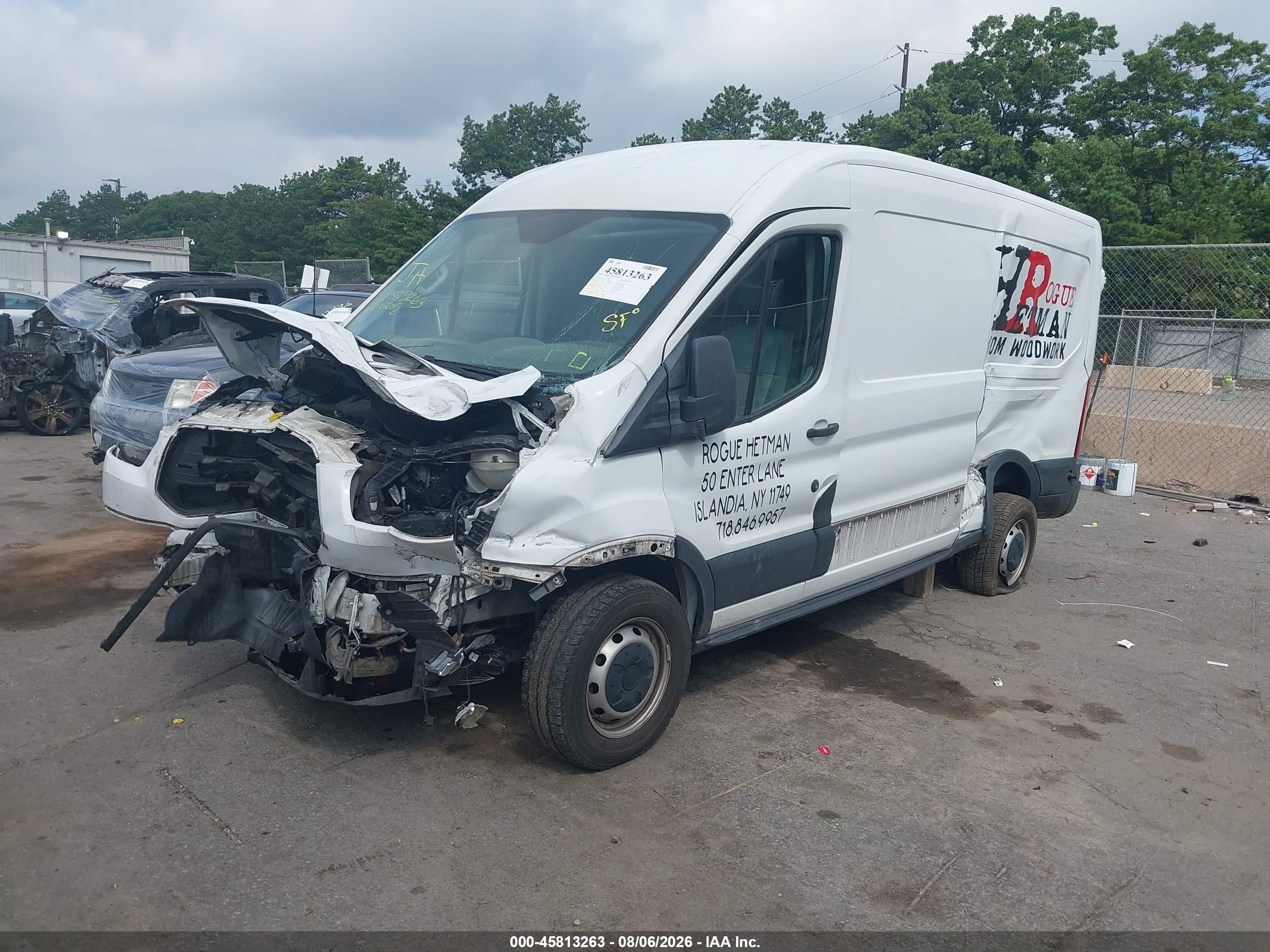 2015 Ford Transit-250   White vin: 1FTNR2CM5FKA93021