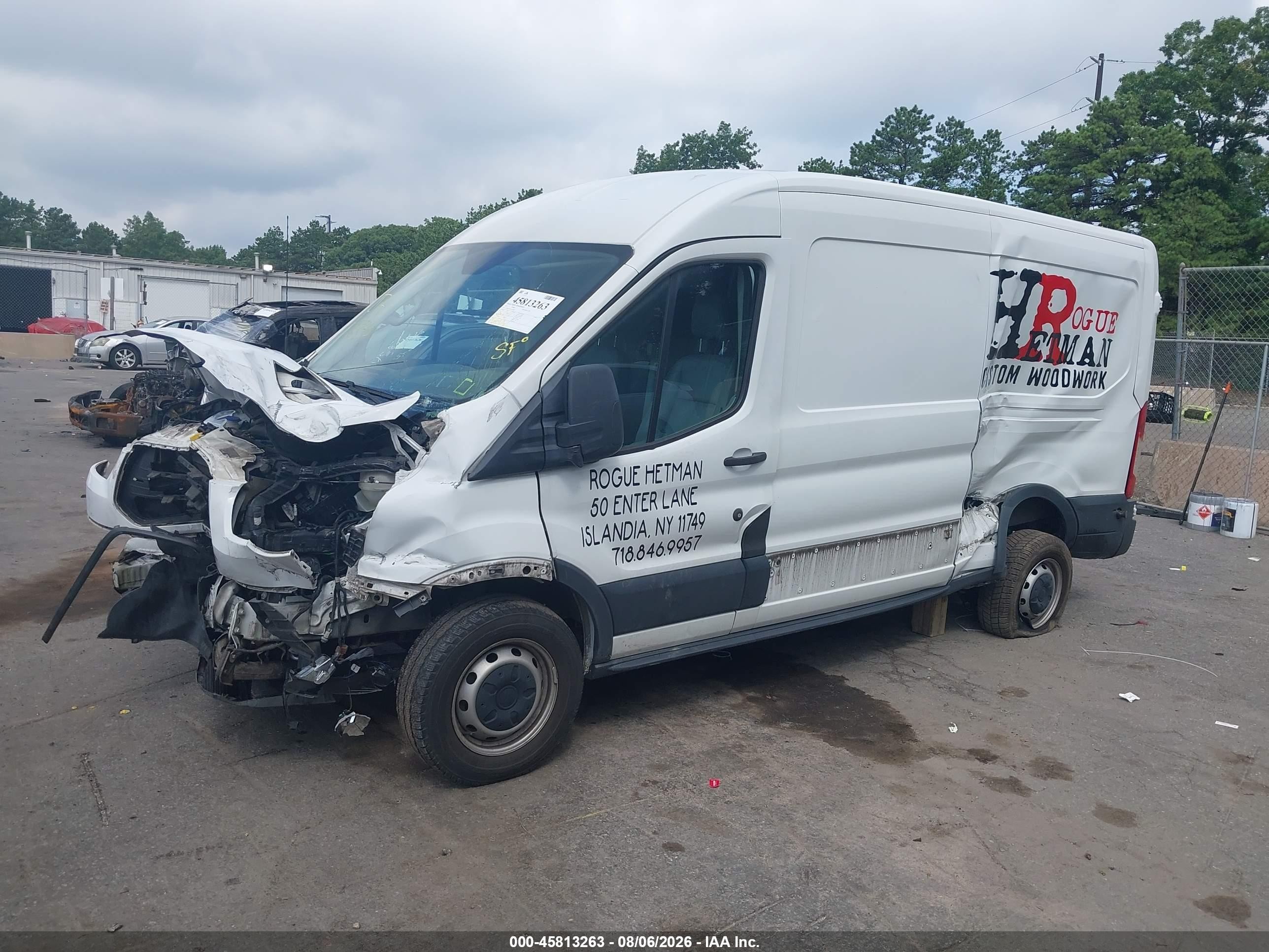 2015 Ford Transit-250   White vin: 1FTNR2CM5FKA93021