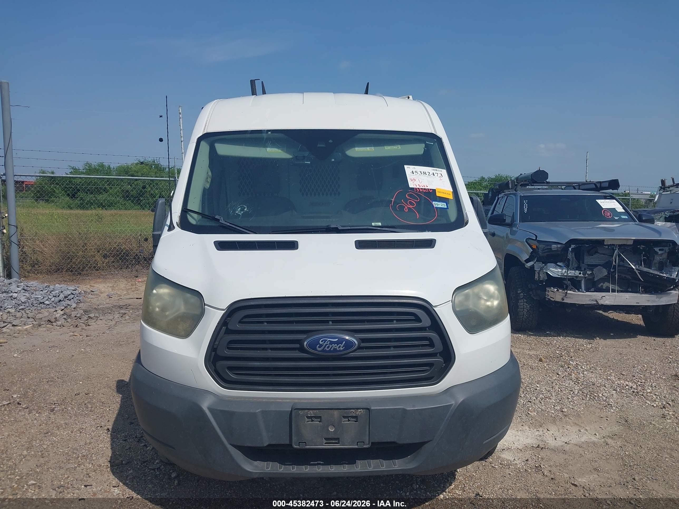 2015 Ford Transit-250   White vin: 1FTNR2CMXFKB25591