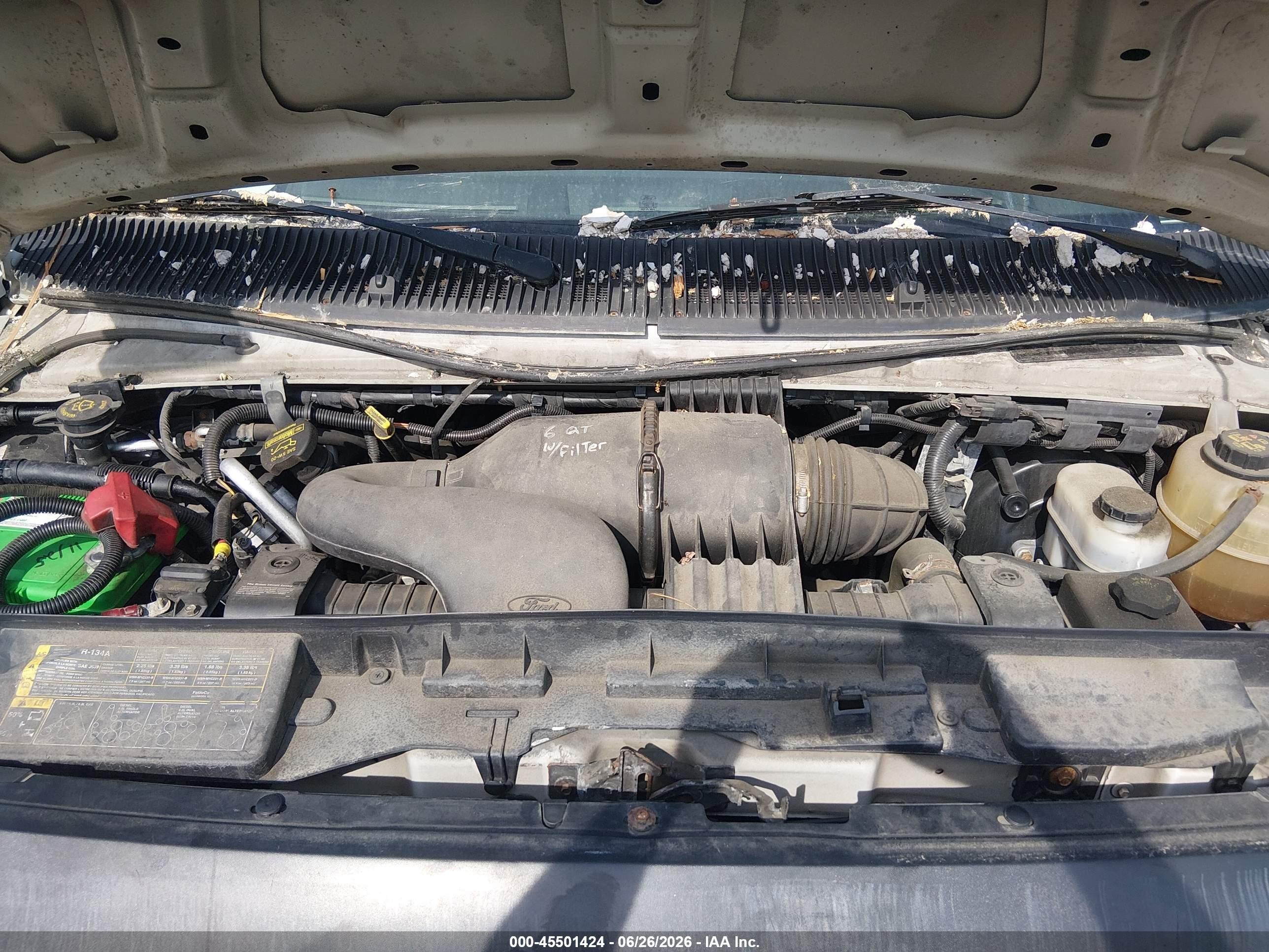 2009 Ford E-150 Commercial White vin: 1FTNS14W89DA90881