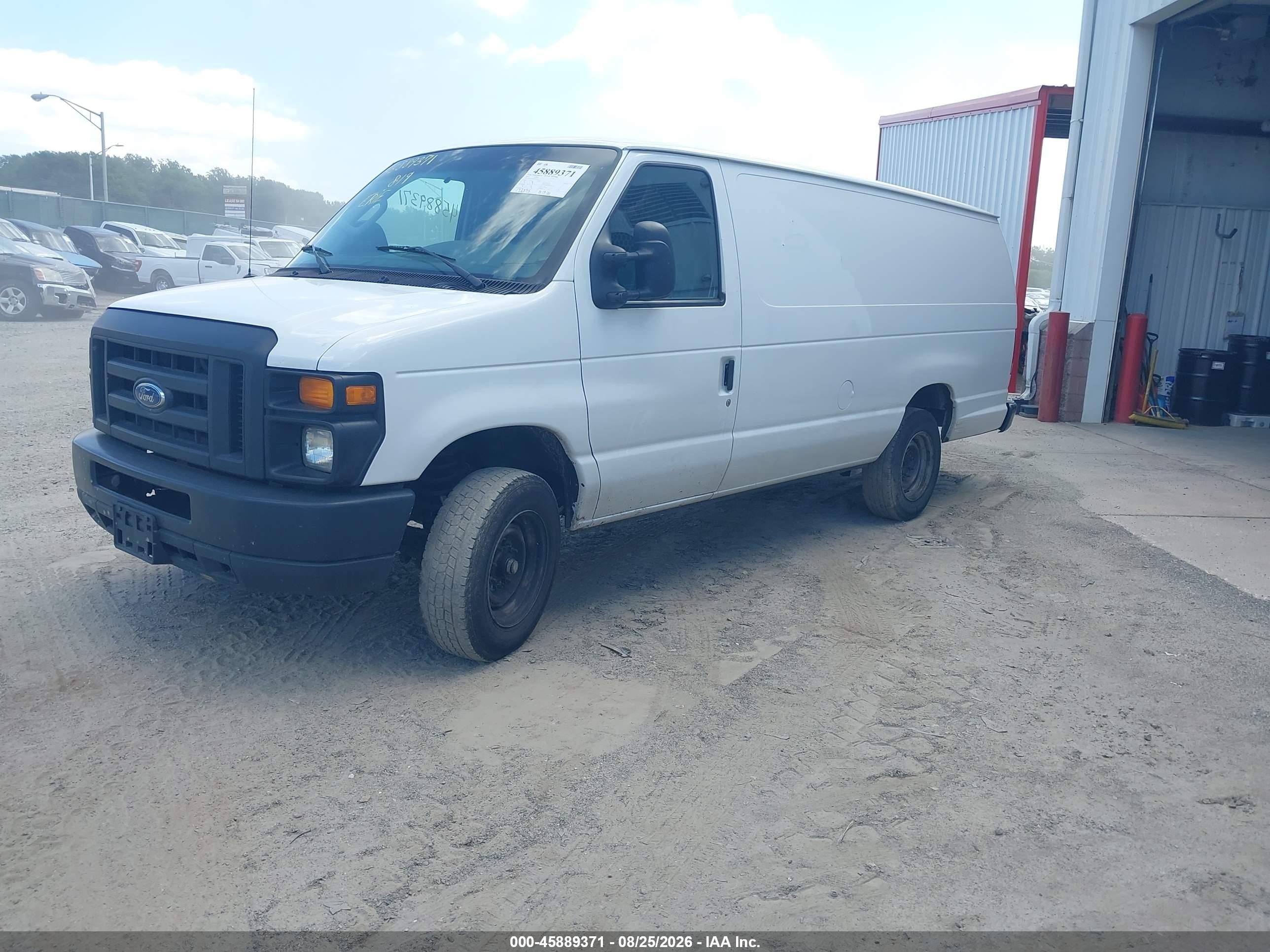 2013 Ford E-150 Commercial White vin: 1FTNS1EW0DDB33651