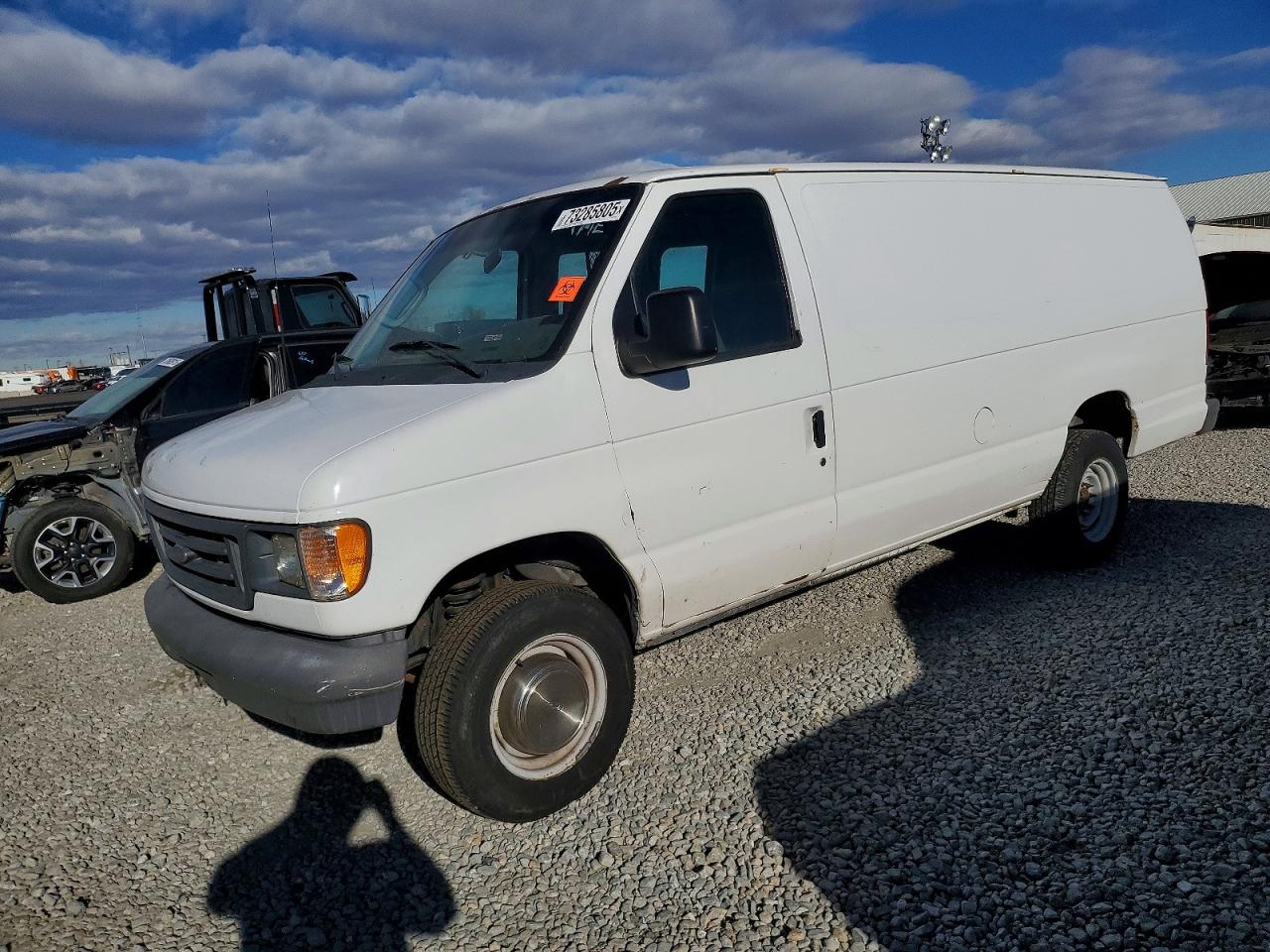2003 Ford Econoline E250 Van White vin: 1FTNS24L13HA09439