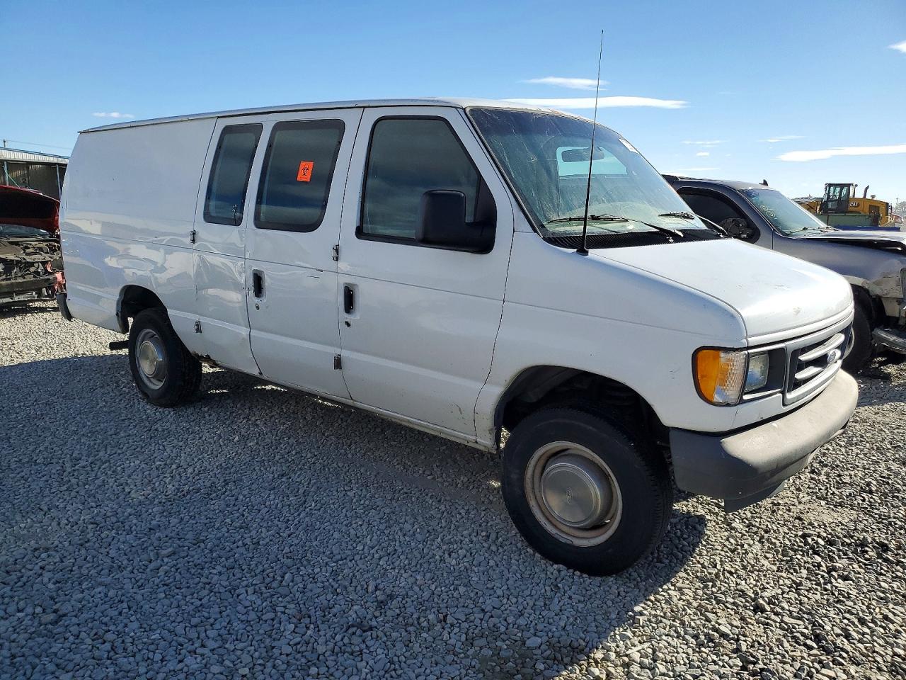 2003 Ford Econoline E250 Van White vin: 1FTNS24L13HA09439