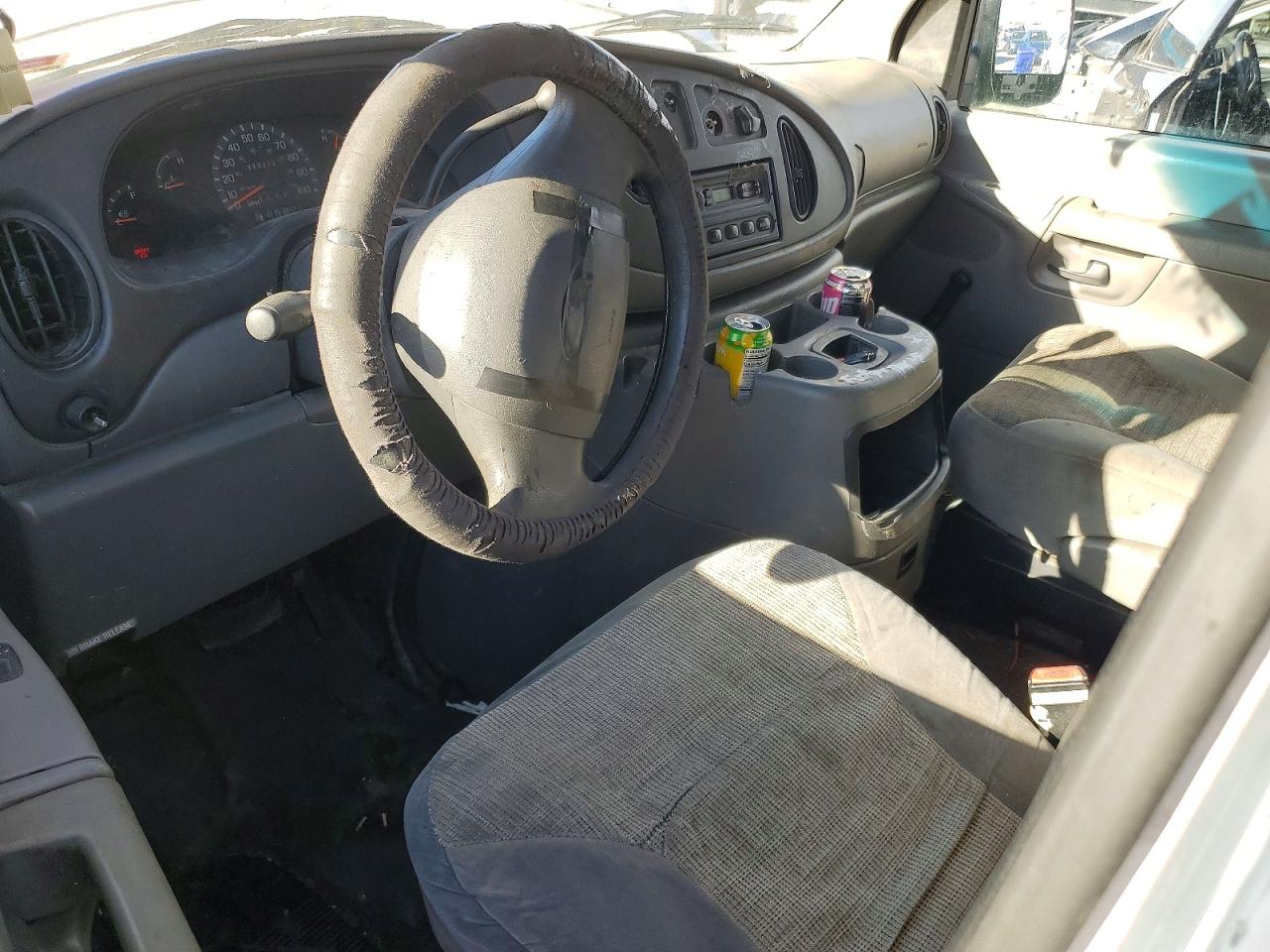 2003 Ford Econoline E250 Van White vin: 1FTNS24L13HA09439
