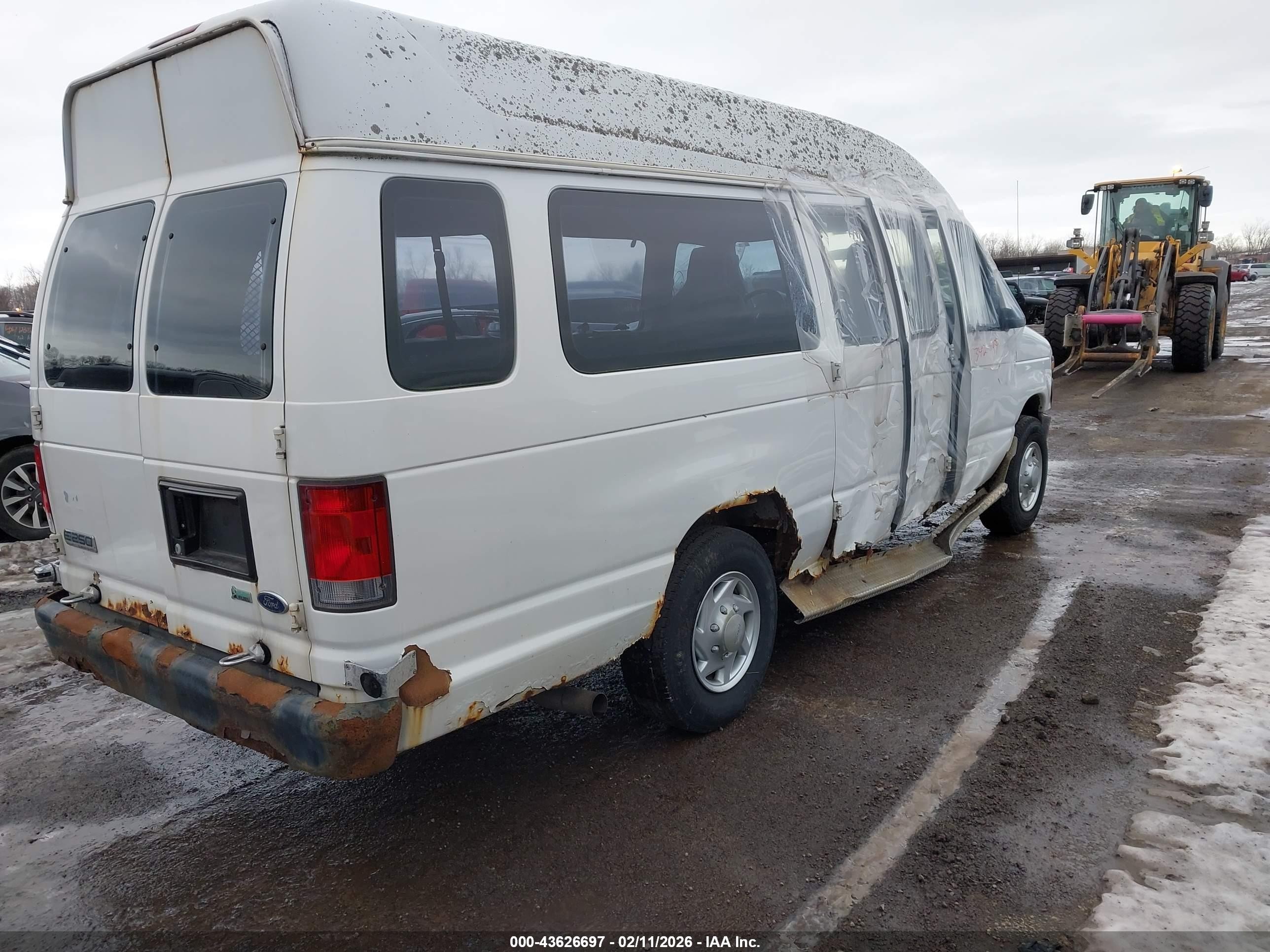 2009 Ford E-250 Commercial/recreational Белый vin: 1FTNS24L39DA46086