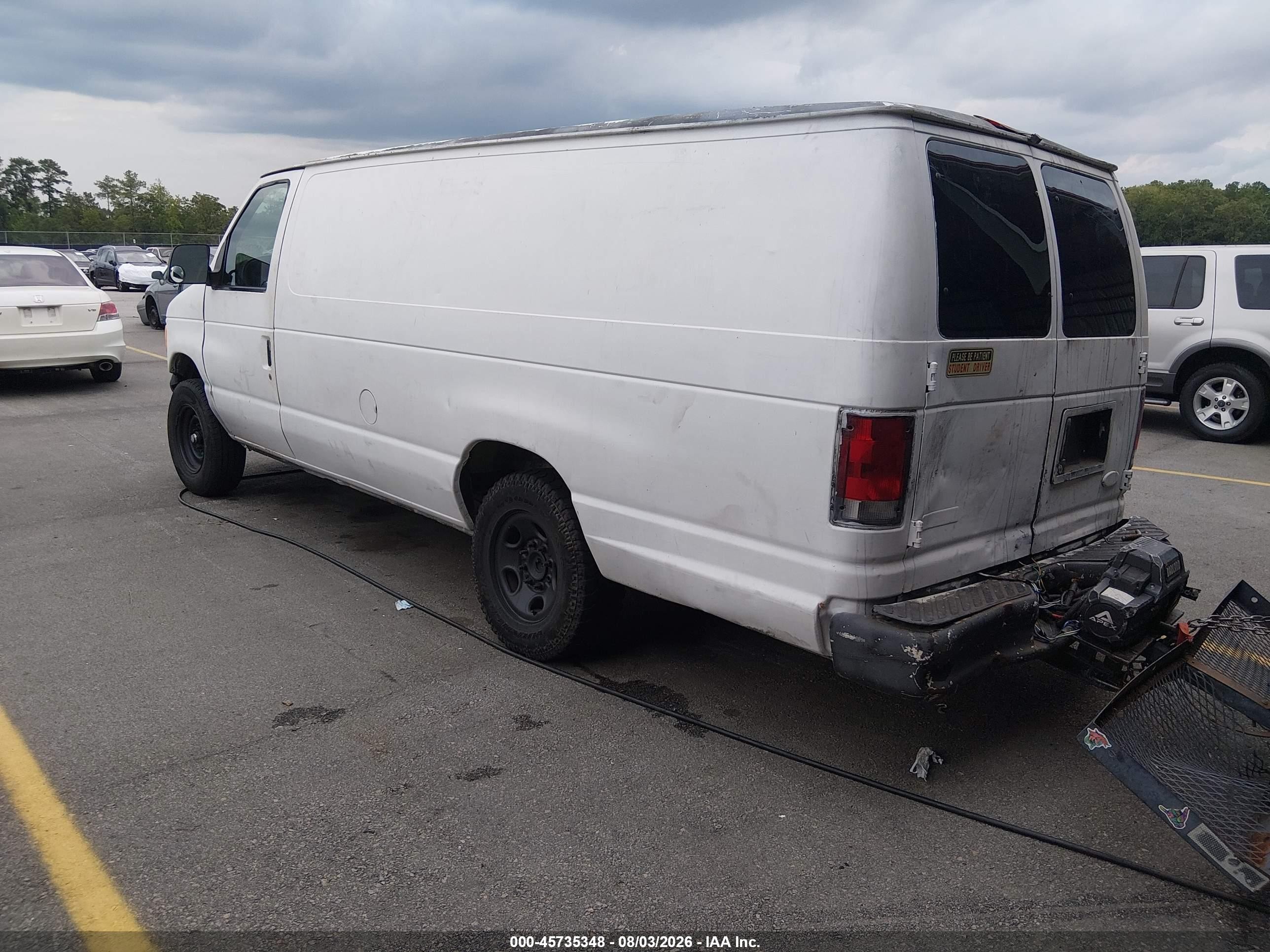 2000 Ford E-250 Commercial/recreational Белый vin: 1FTNS24L8YHB07973