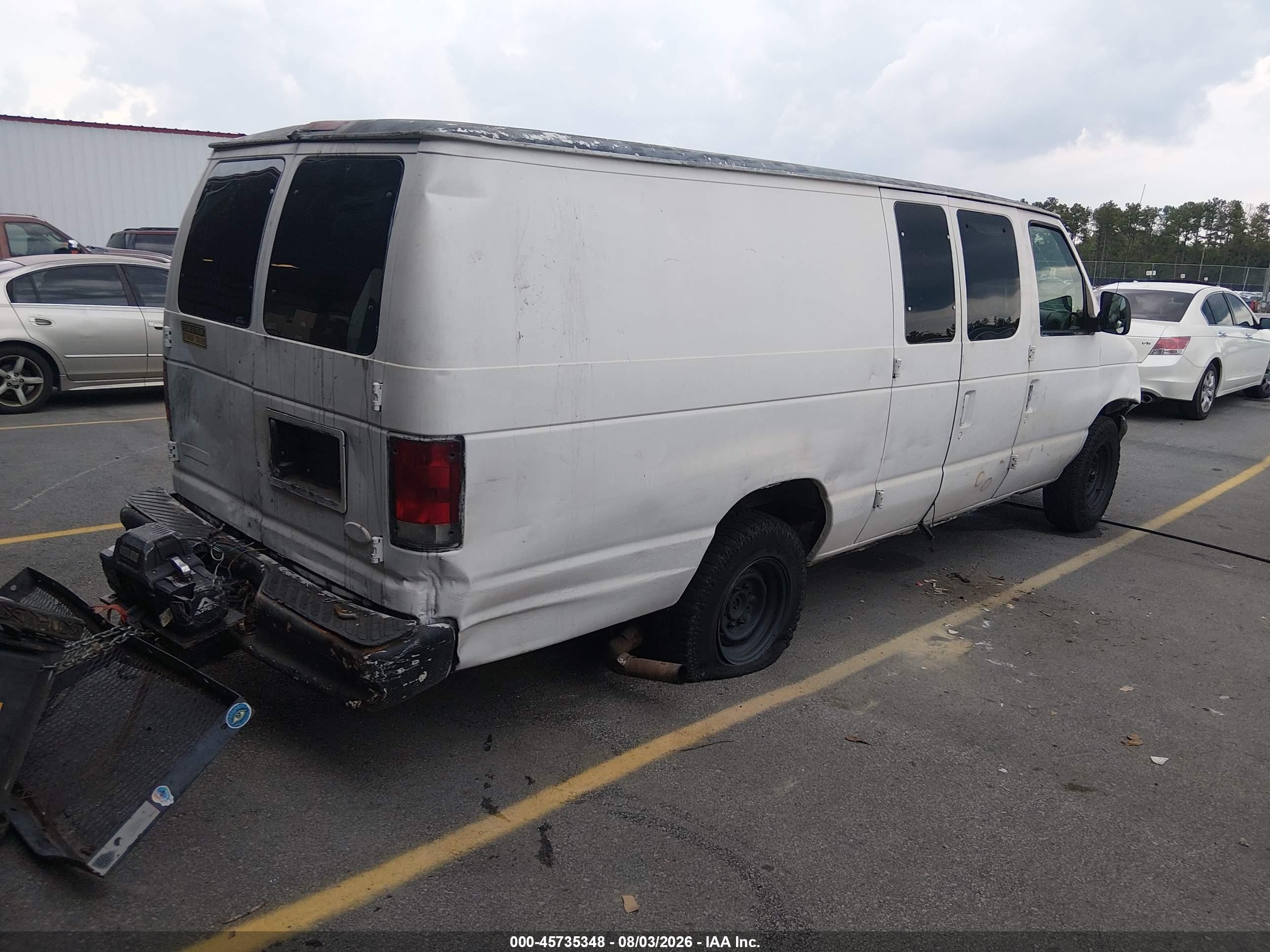2000 Ford E-250 Commercial/recreational Белый vin: 1FTNS24L8YHB07973