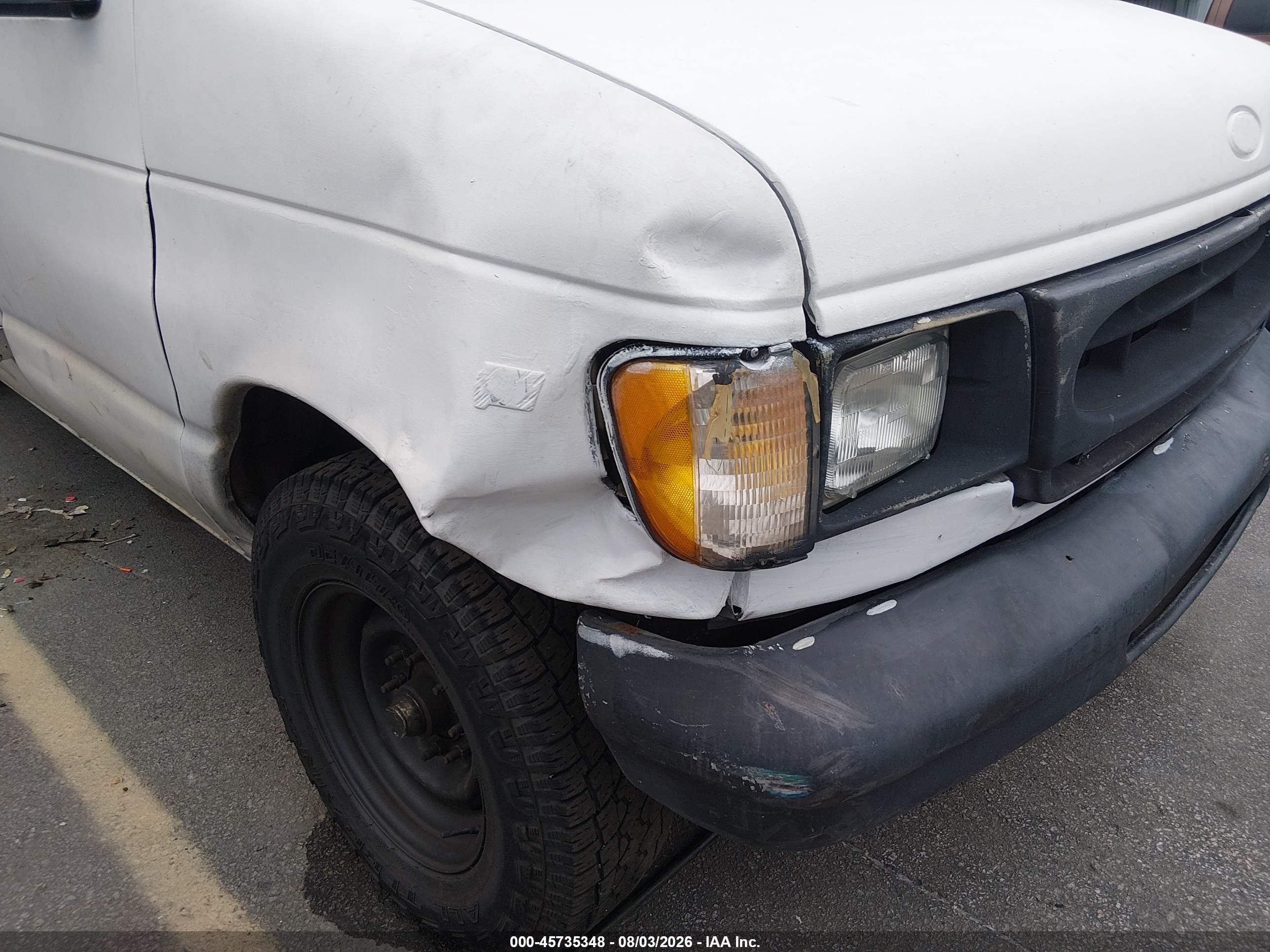 2000 Ford E-250 Commercial/recreational Белый vin: 1FTNS24L8YHB07973