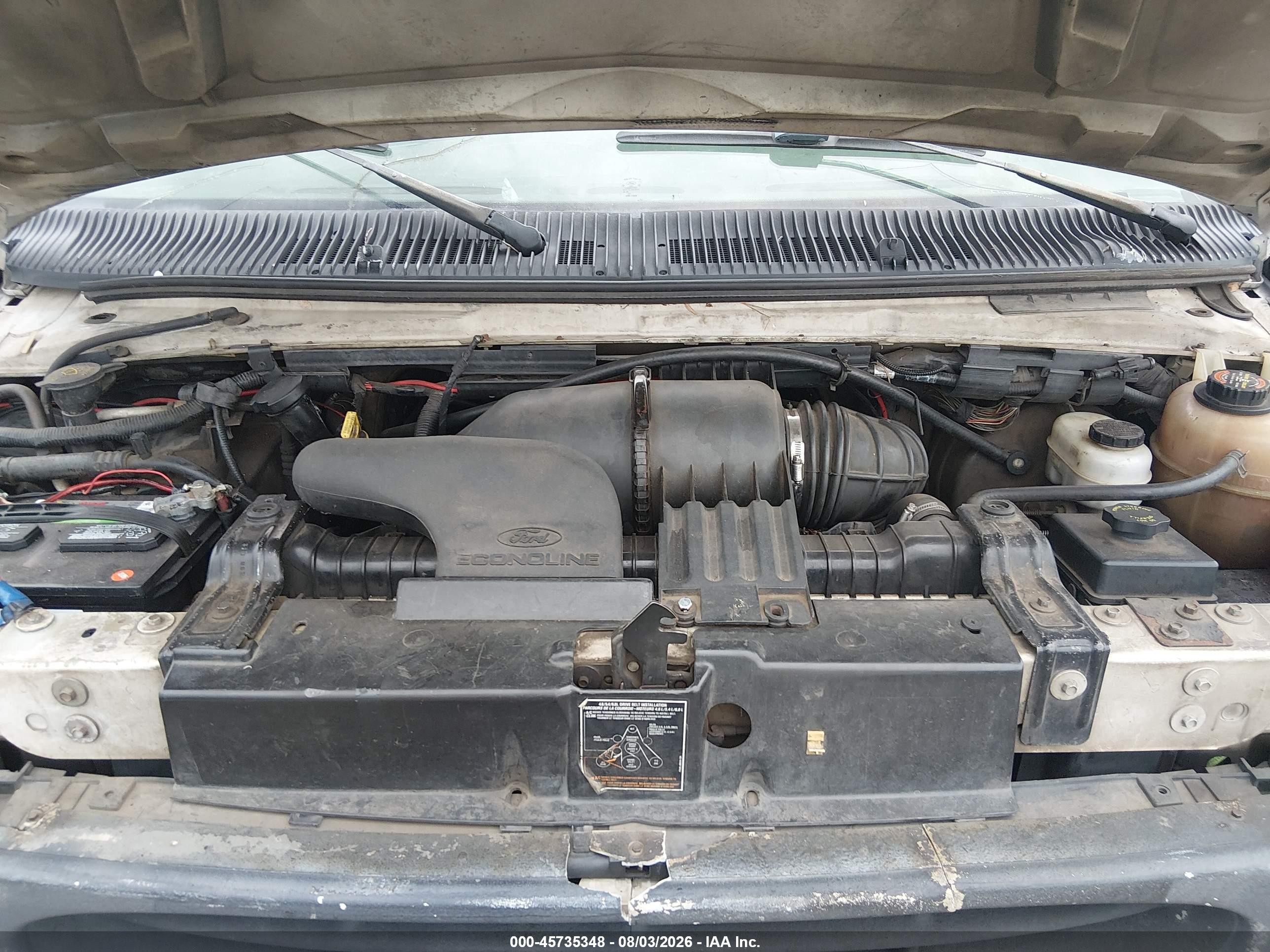 2000 Ford E-250 Commercial/recreational Белый vin: 1FTNS24L8YHB07973