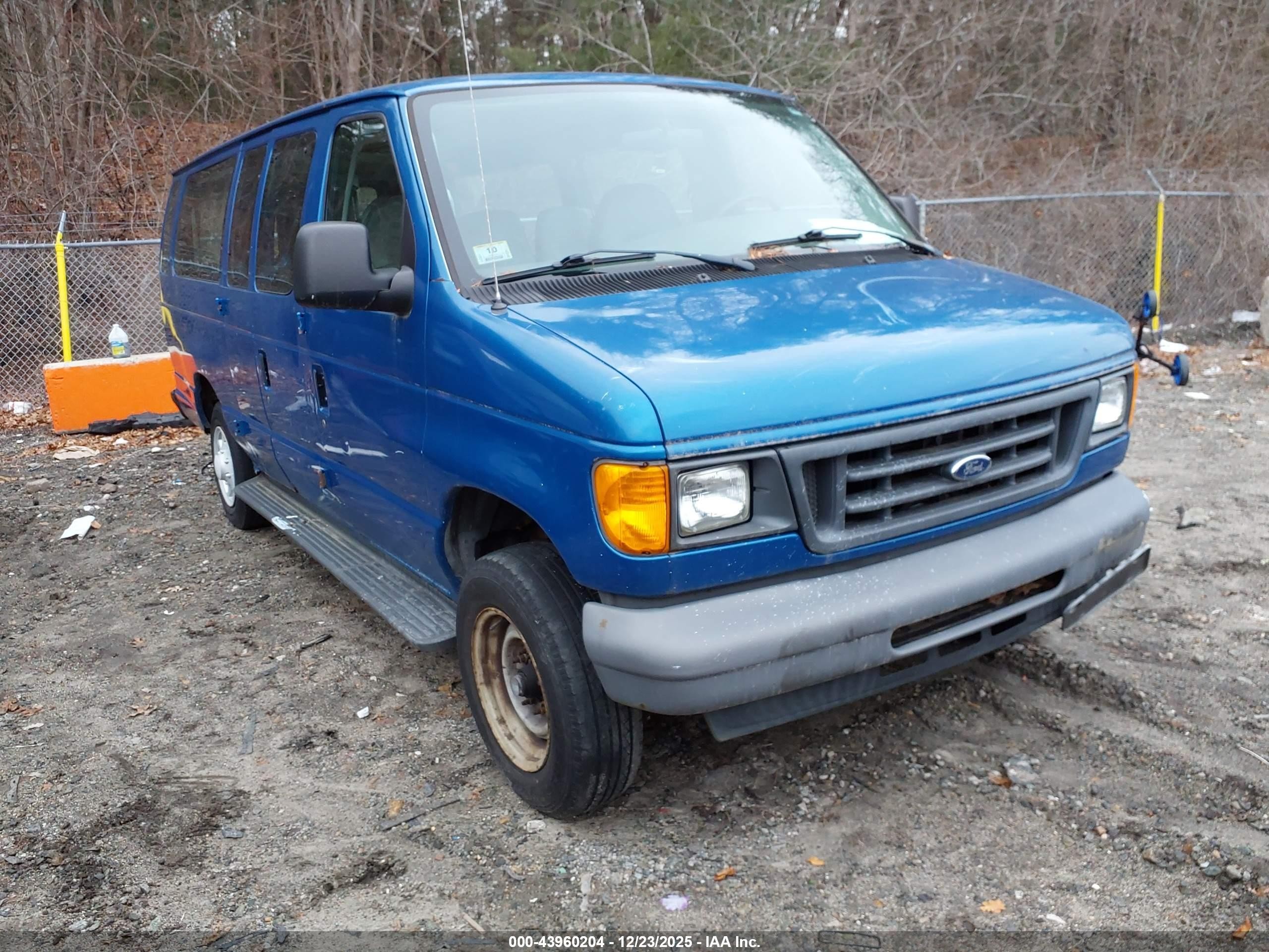 2007 Ford E-250 Commercial/recreational Синий vin: 1FTNS24W27DB24638