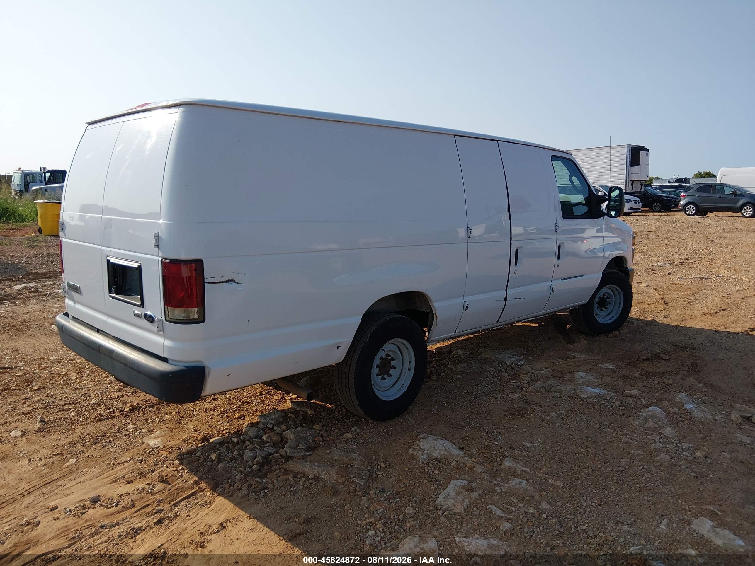 2009 Ford E-250 Commercial/recreational White vin: 1FTNS24W59DA69993