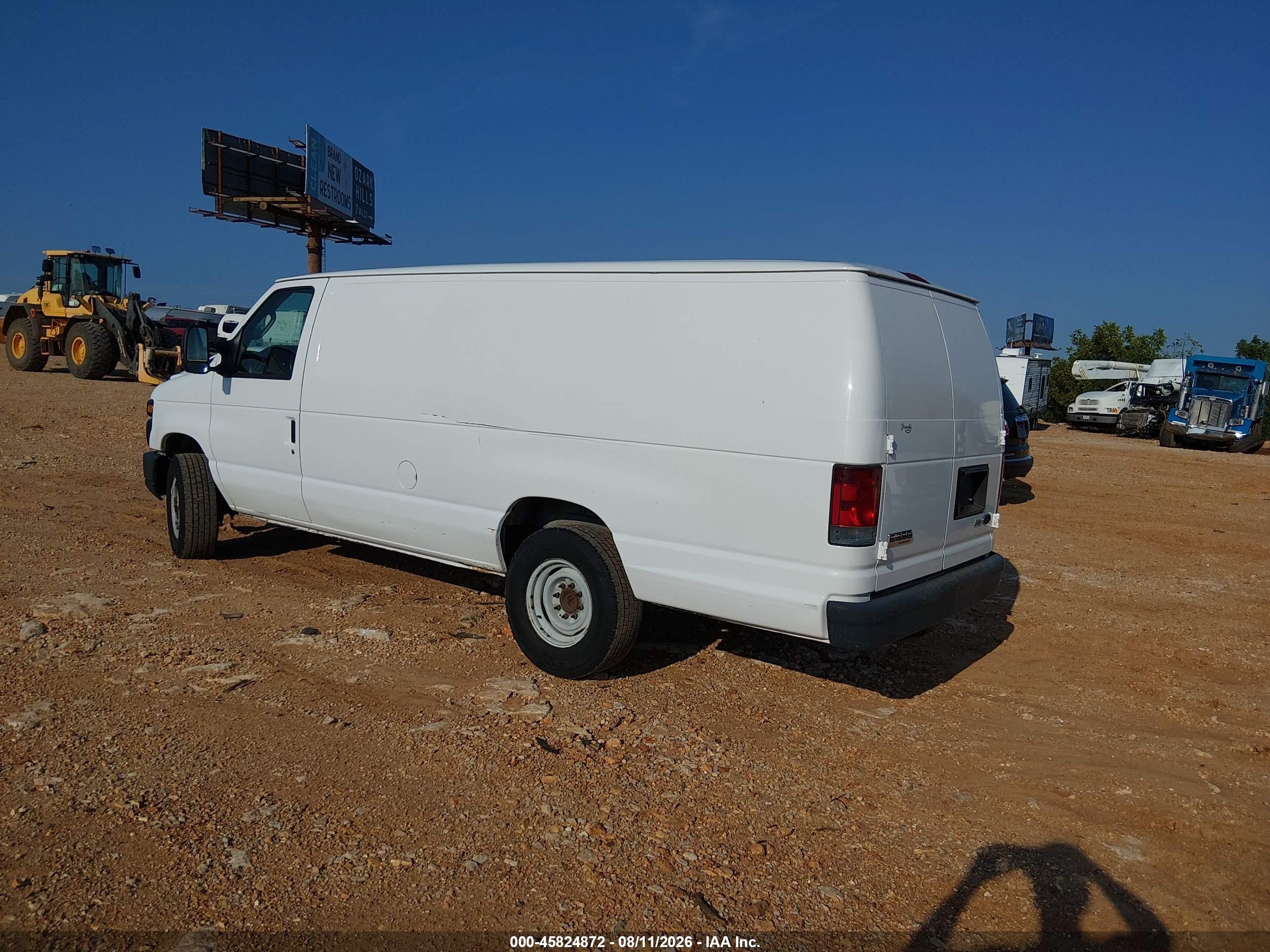 2009 Ford E-250 Commercial/recreational White vin: 1FTNS24W59DA69993