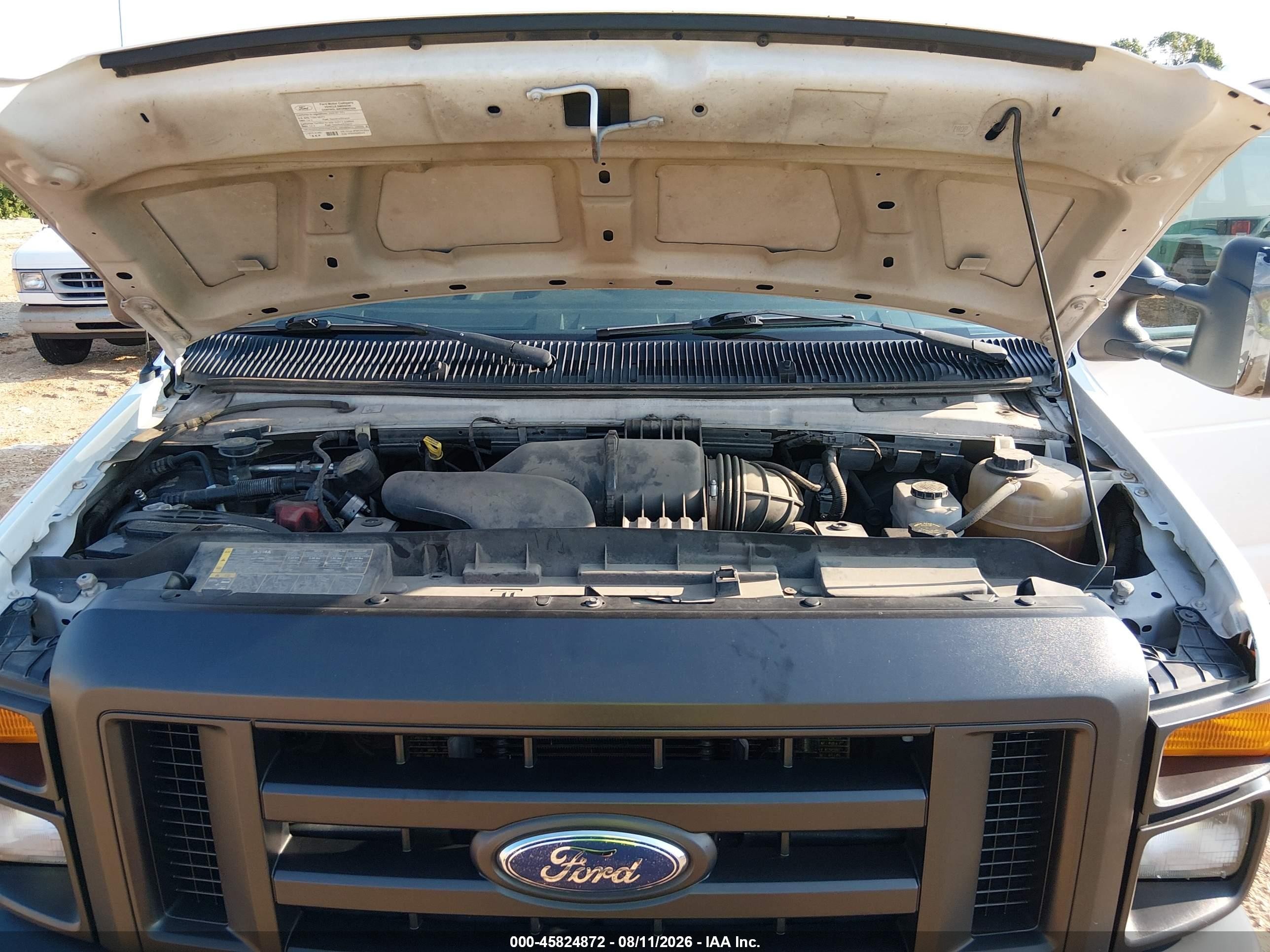 2009 Ford E-250 Commercial/recreational White vin: 1FTNS24W59DA69993