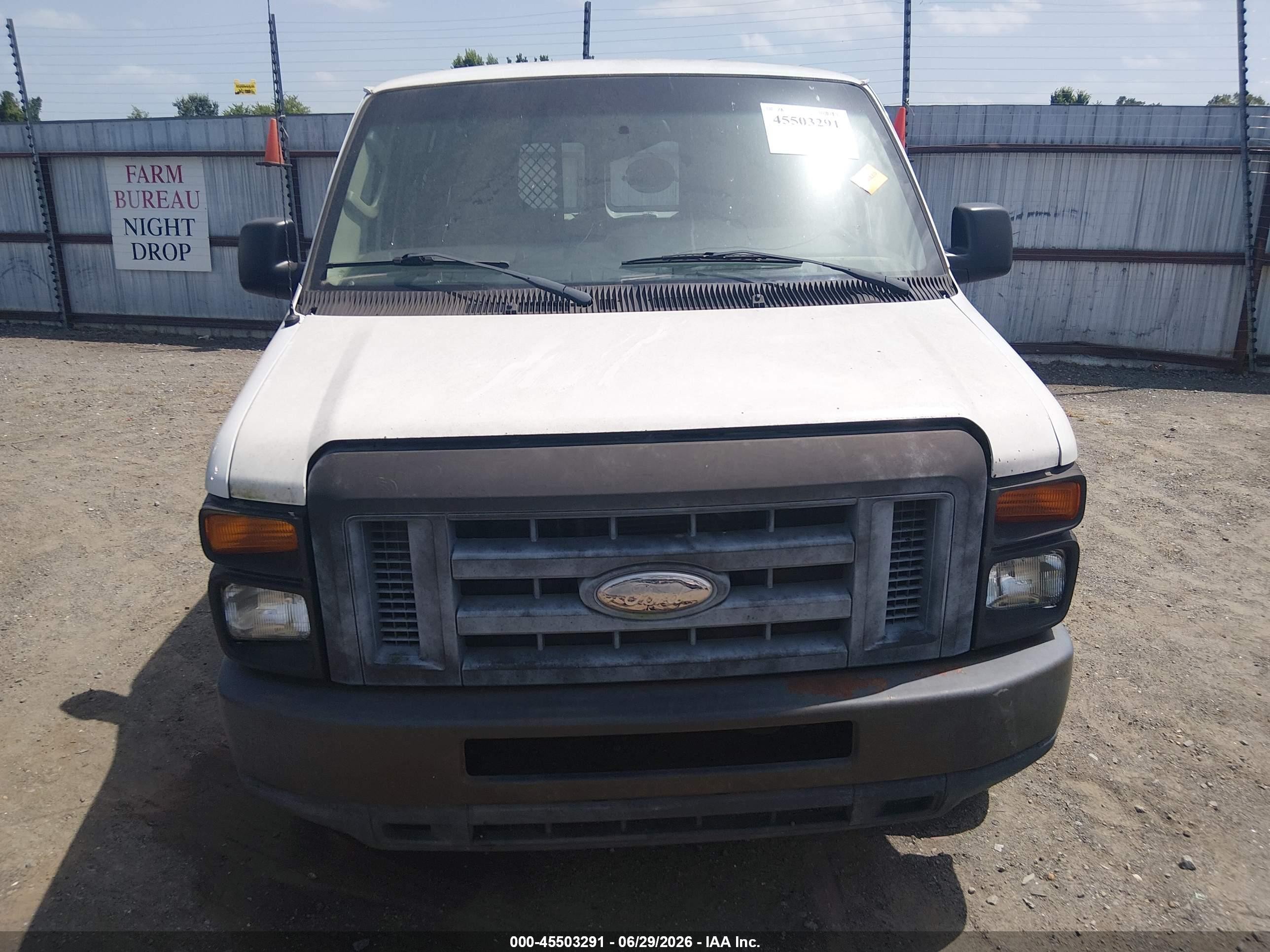 2012 Ford E-250 Commercial/recreational White vin: 1FTNS2EL0CDA85496