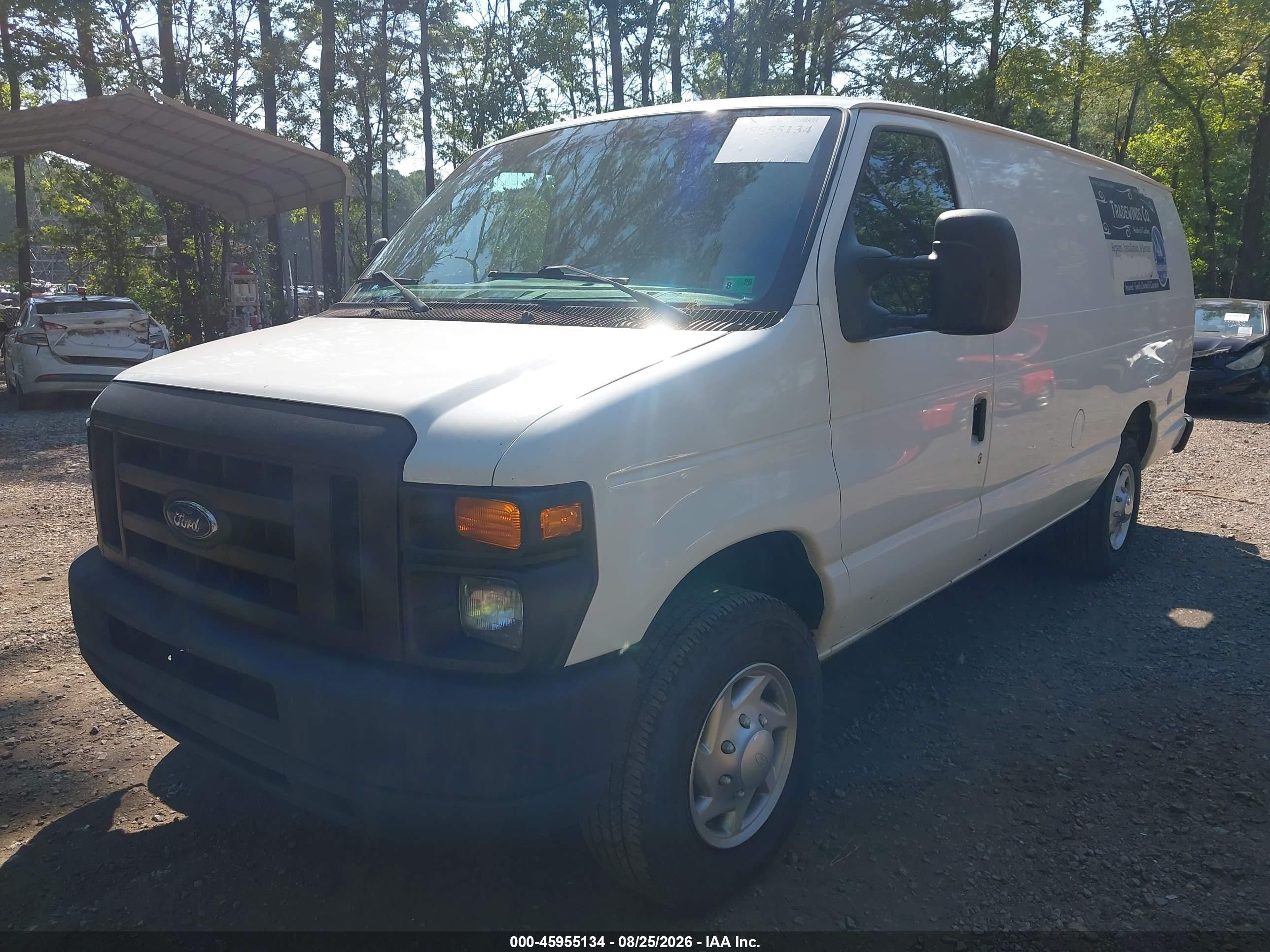 2011 Ford E-250 Commercial White vin: 1FTNS2EL1BDA46916