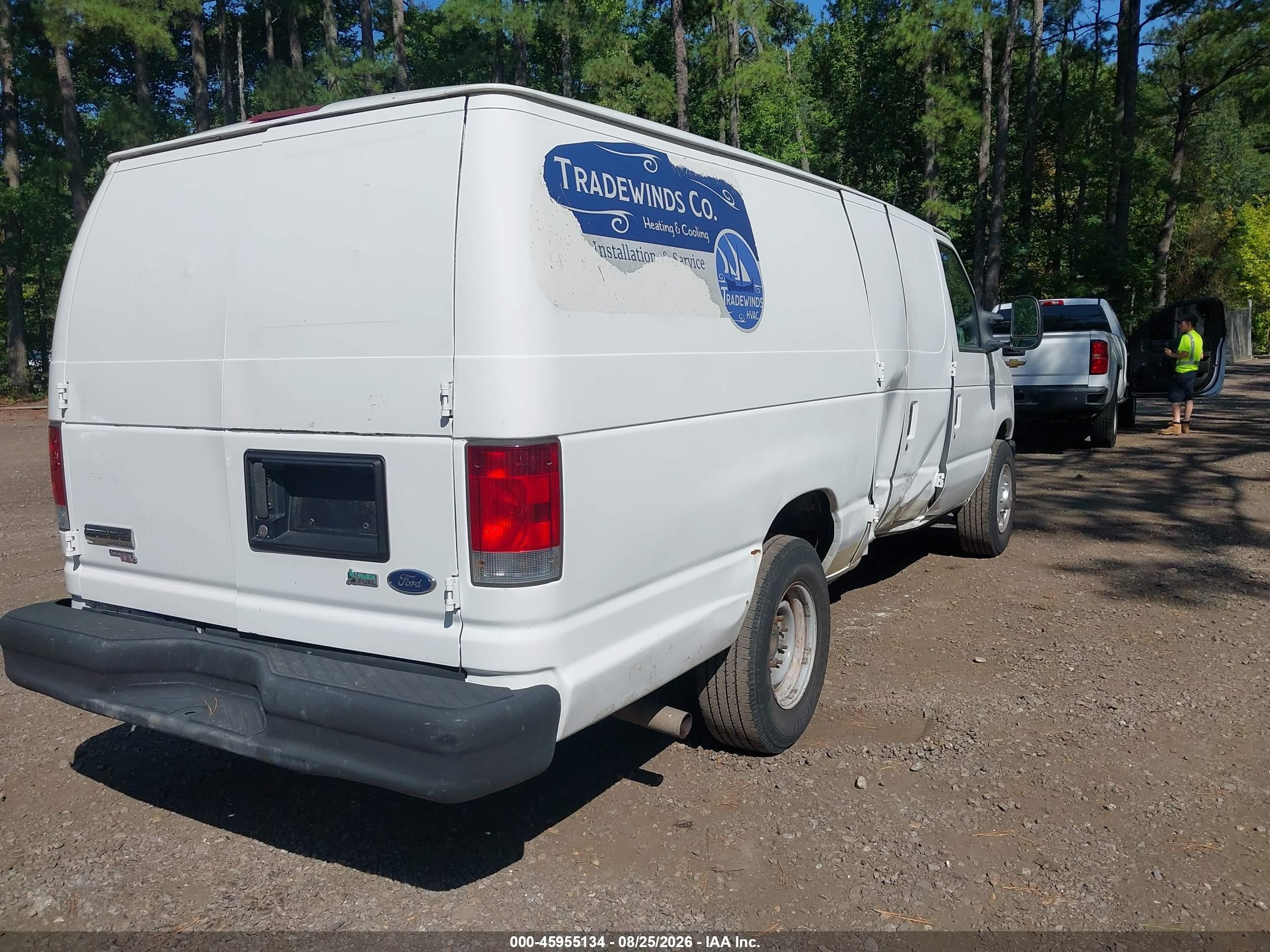 2011 Ford E-250 Commercial White vin: 1FTNS2EL1BDA46916