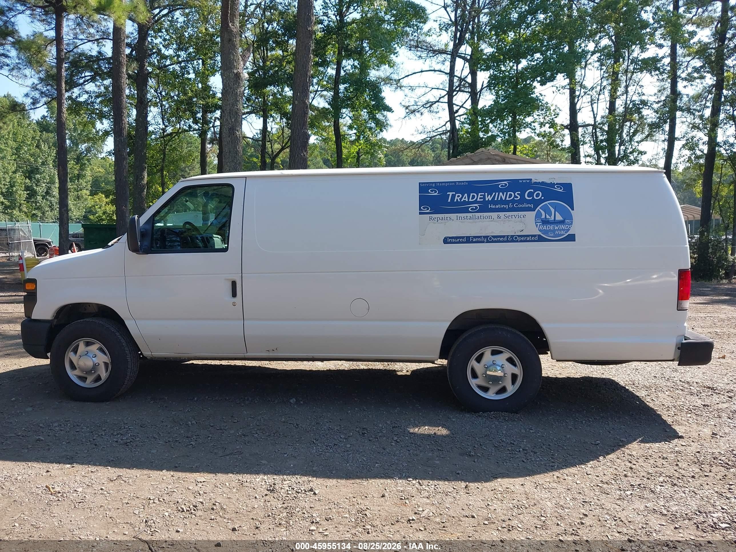 2011 Ford E-250 Commercial White vin: 1FTNS2EL1BDA46916