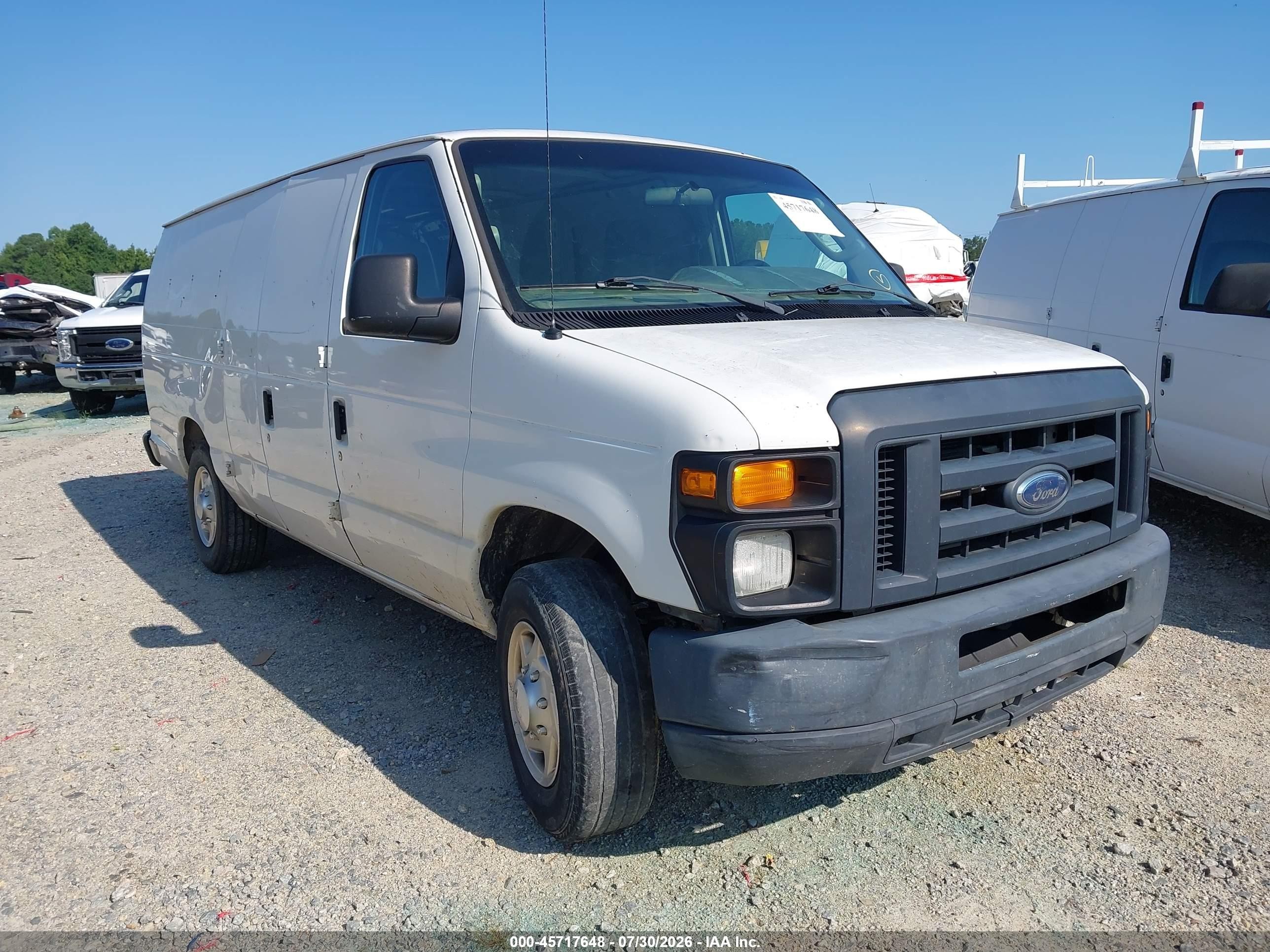 2013 Ford E-250 Commercial Белый vin: 1FTNS2EL2DDA81239