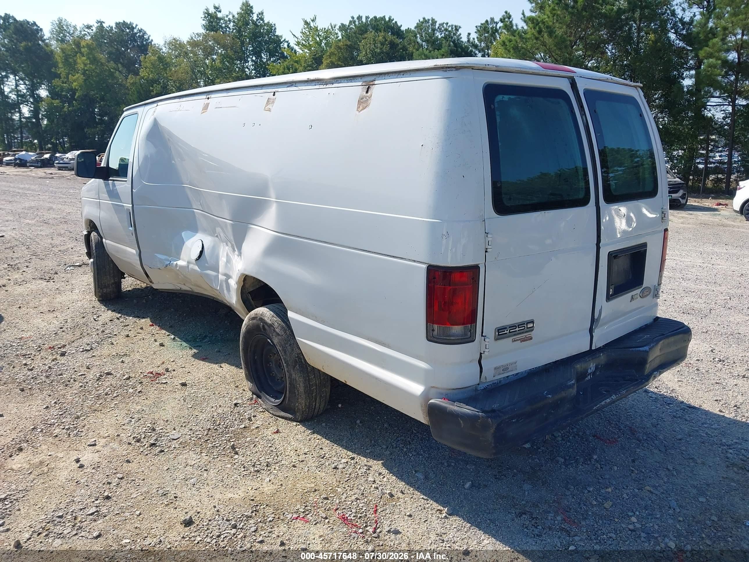 2013 Ford E-250 Commercial Белый vin: 1FTNS2EL2DDA81239