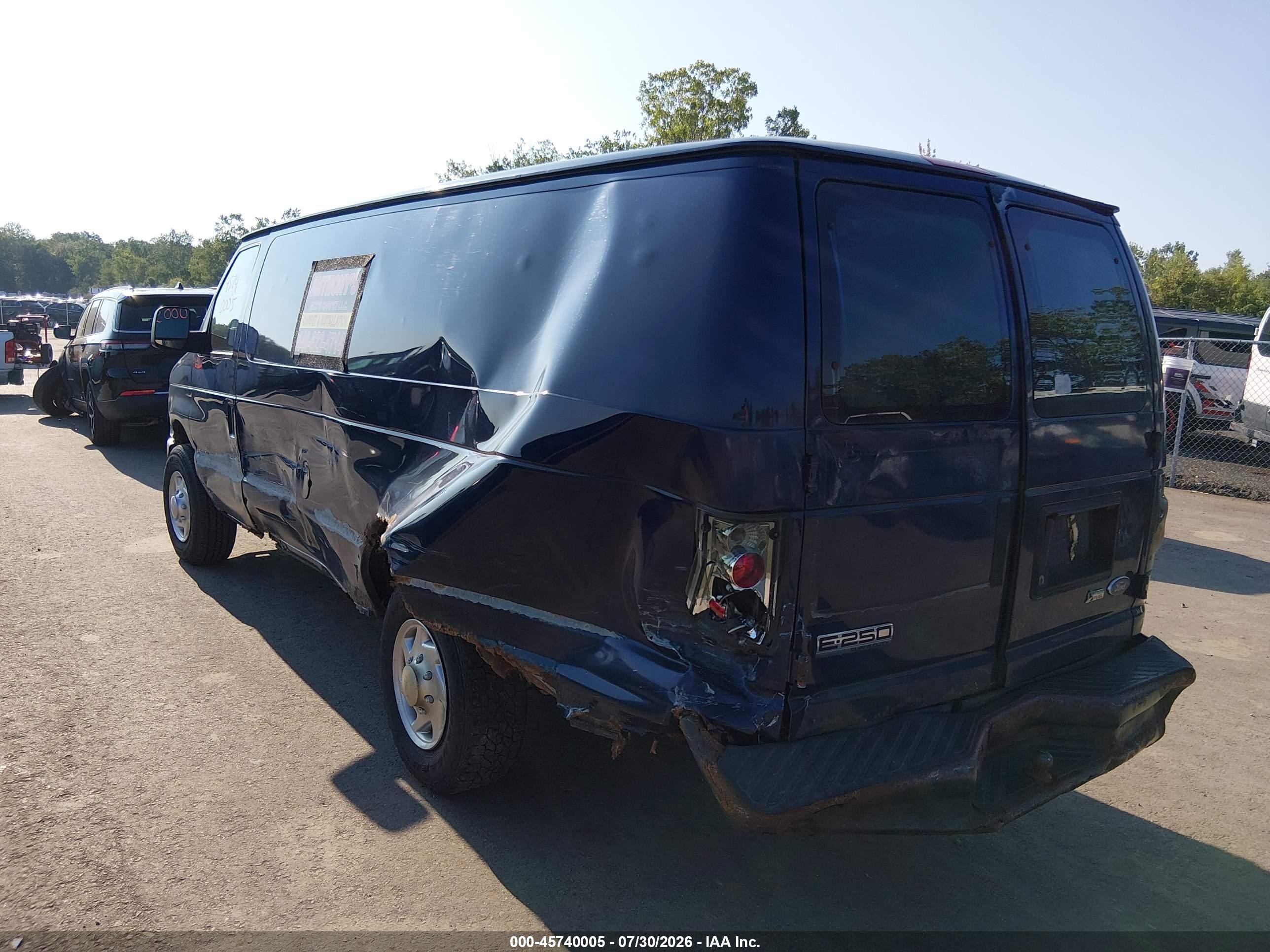 2010 Ford E-250 Commercial/recreational Синий vin: 1FTNS2EL7ADA94290